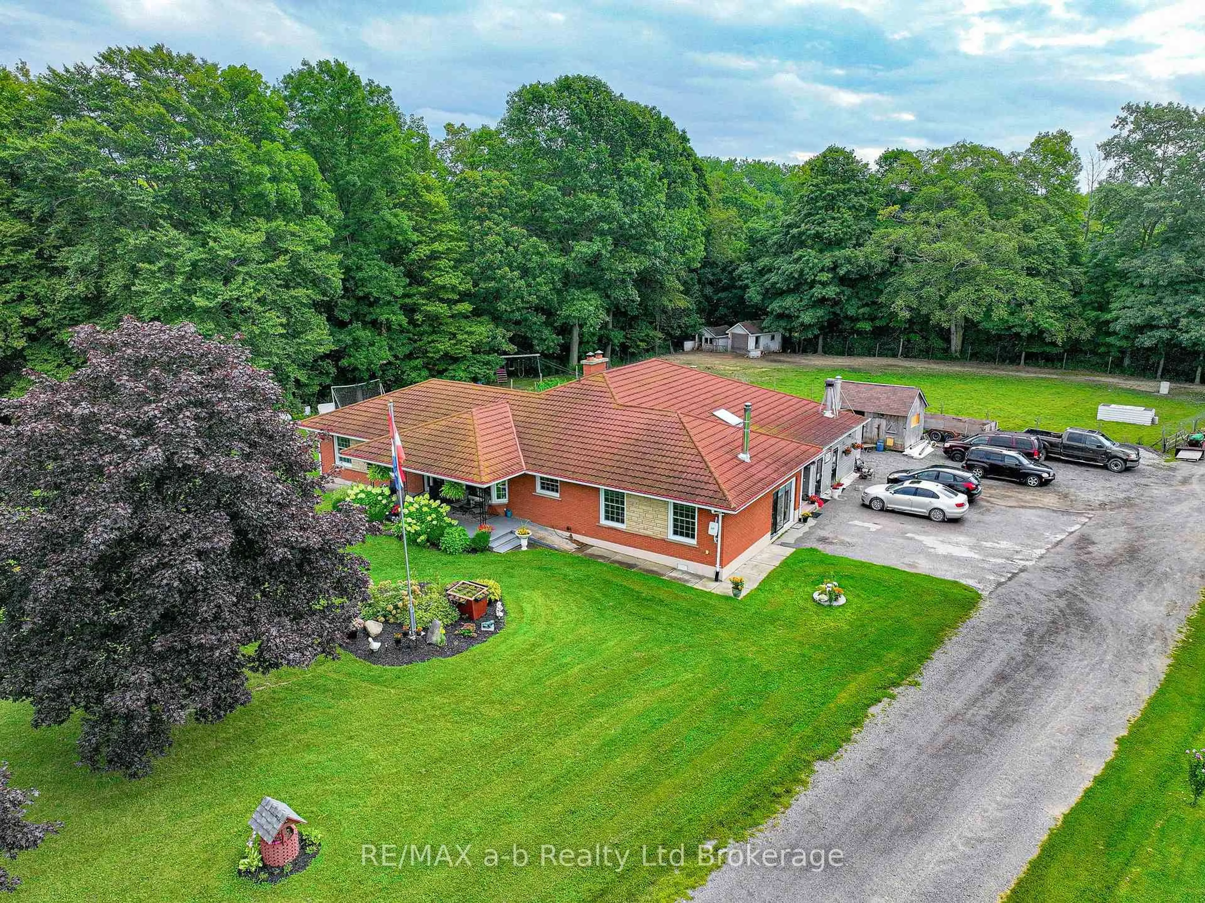 A pic from outside/outdoor area/front of a property/back of a property/a pic from drone, unknown for 244 11th Concession Rd, Norfolk Ontario N0E 1G0