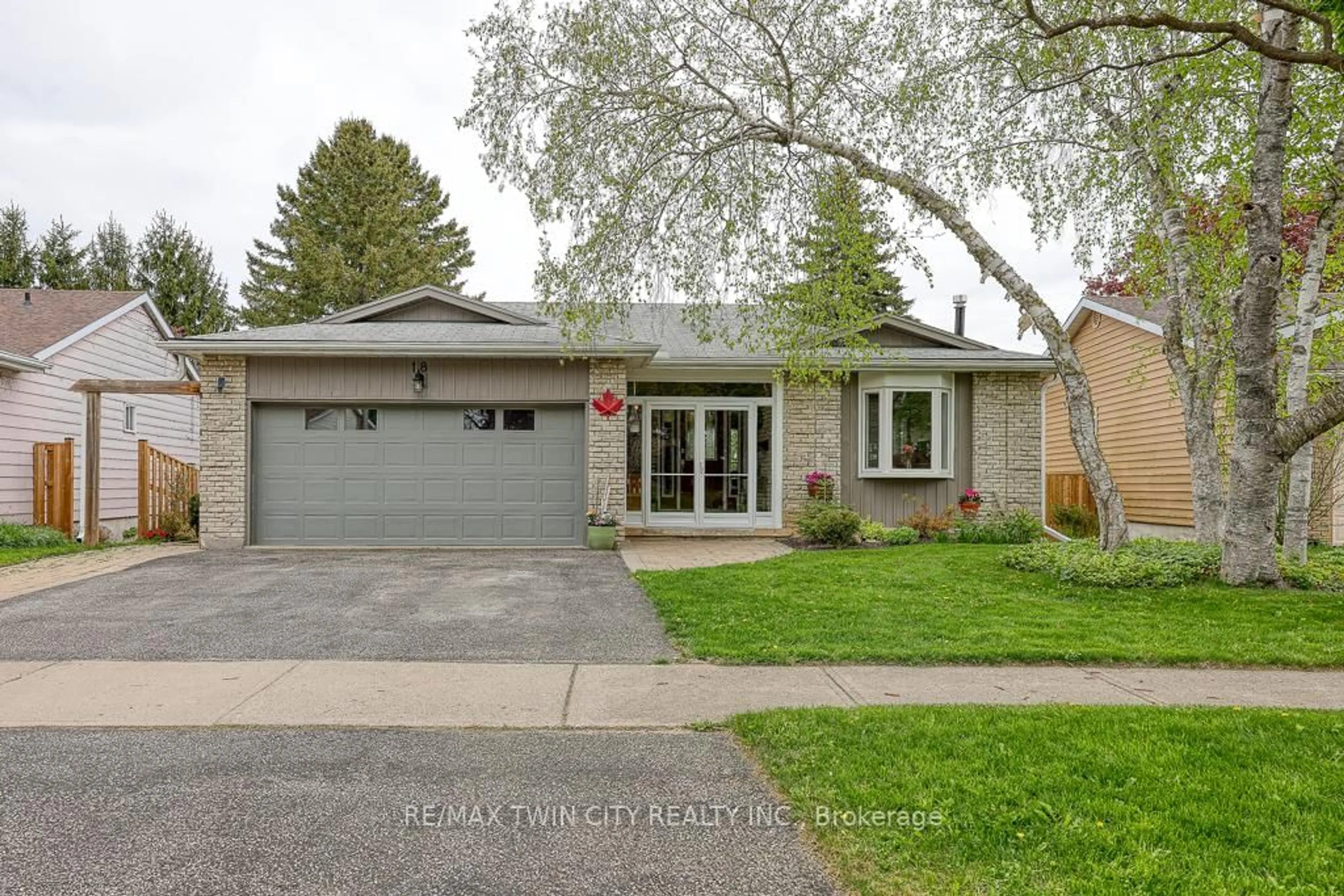 Home with brick exterior material, street for 18 Charnwood Crt, Kitchener Ontario N2N 1L3