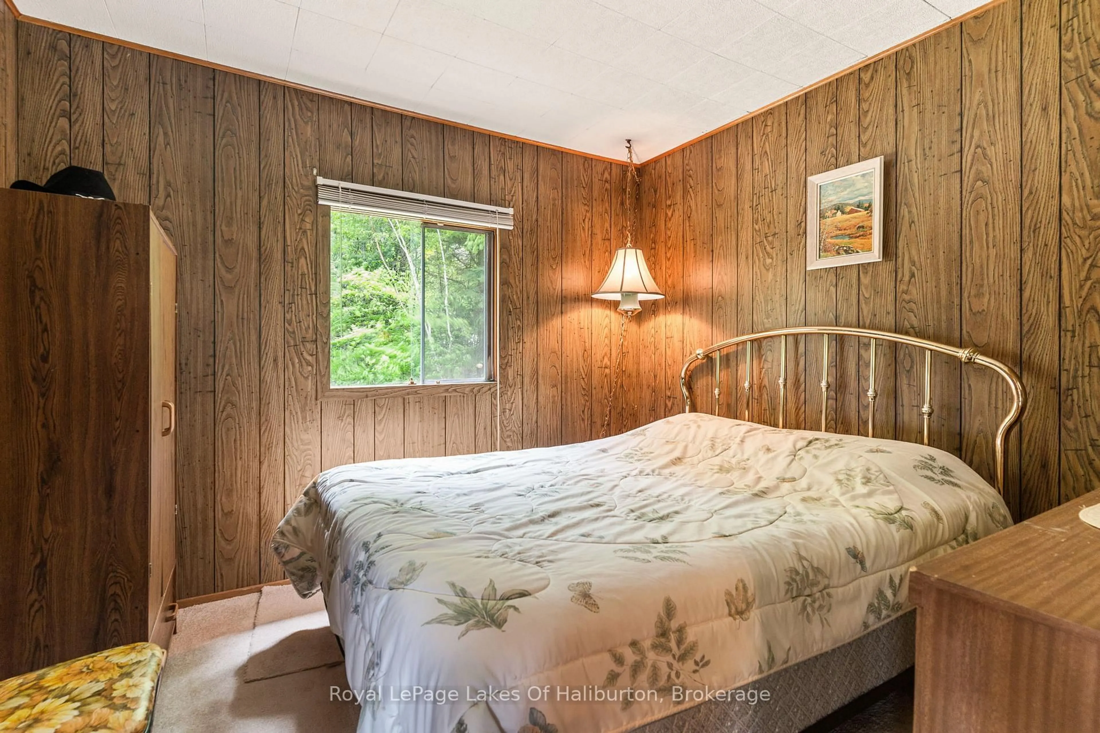 Bedroom with bed, wood/laminate floor for 1058 DOREEN'S Lane, Highlands East Ontario K0L 2Y0
