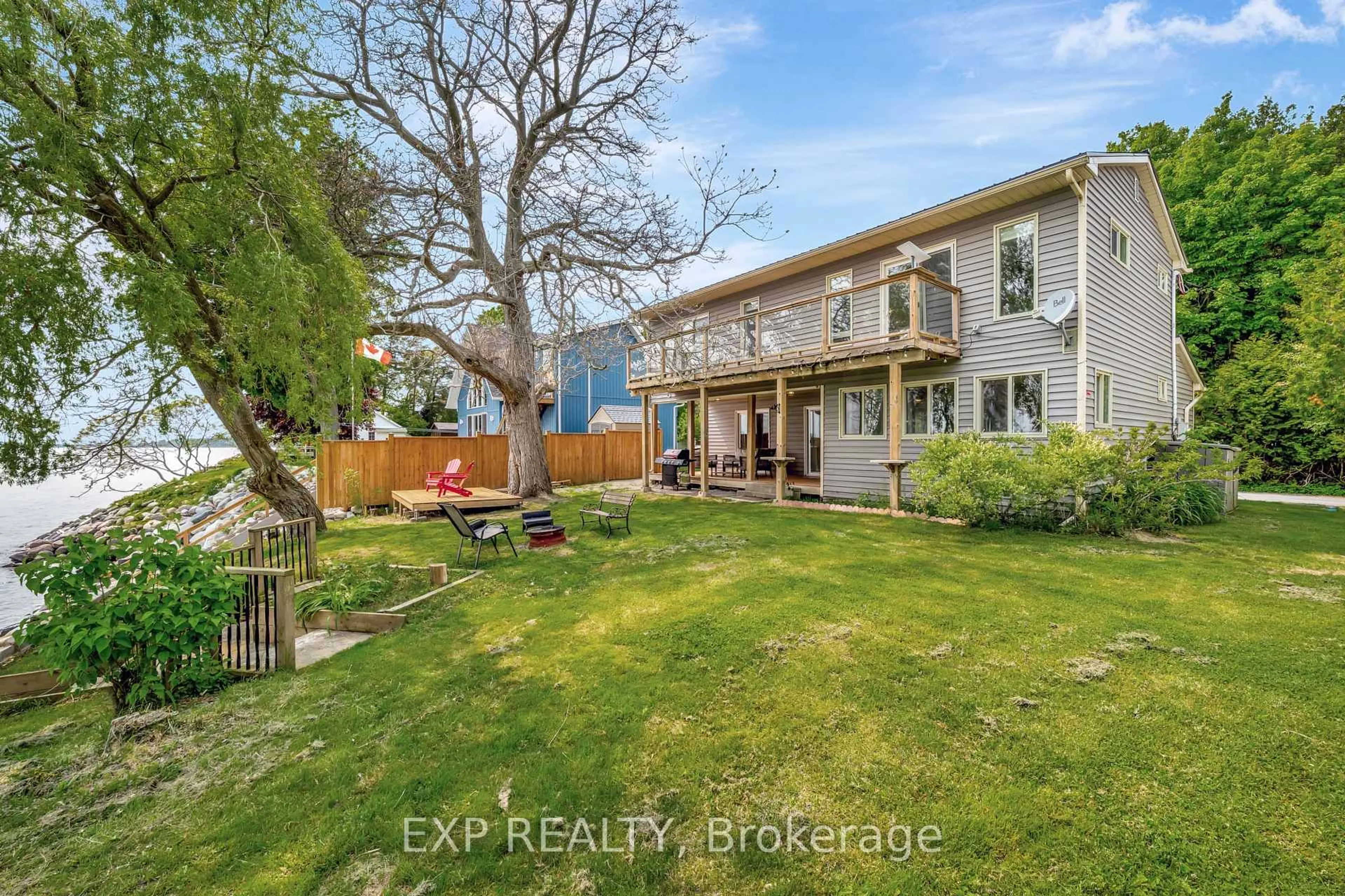 A pic from outside/outdoor area/front of a property/back of a property/a pic from drone, unknown for 43 & 45 Clifford St, Quinte West Ontario K0K 1L0