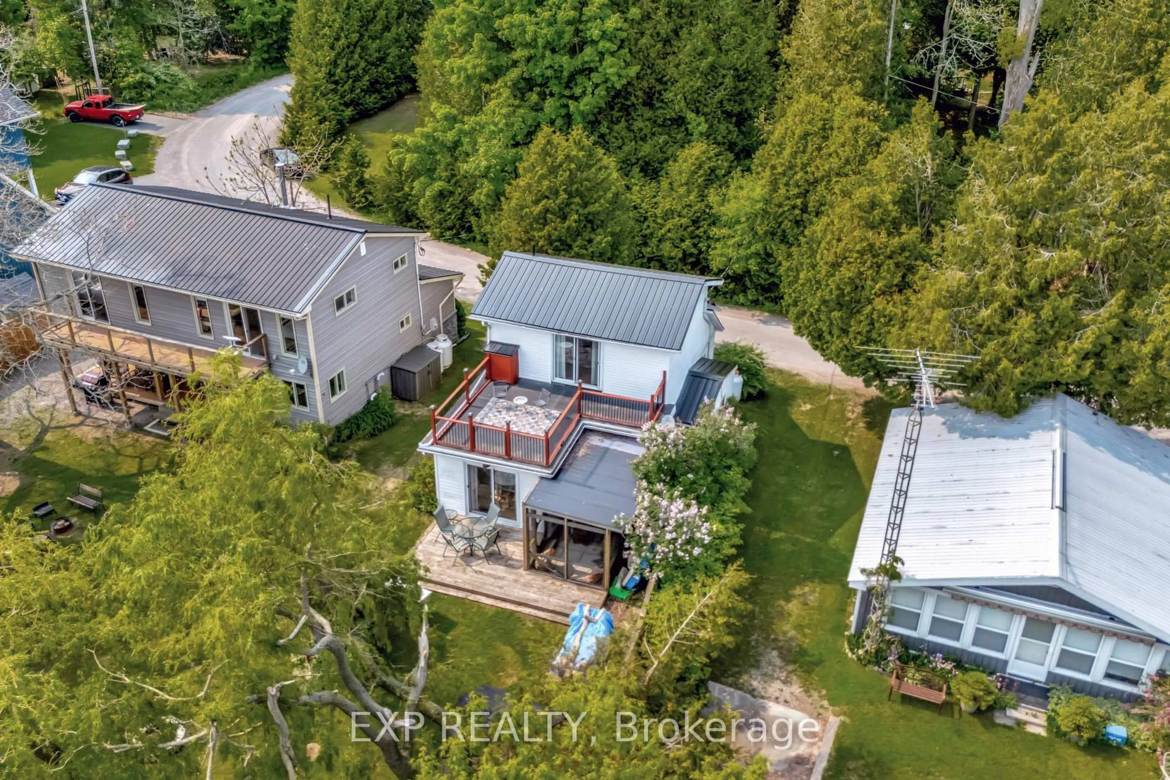 A pic from outside/outdoor area/front of a property/back of a property/a pic from drone, unknown for 43 & 45 Clifford St, Quinte West Ontario K0K 1L0