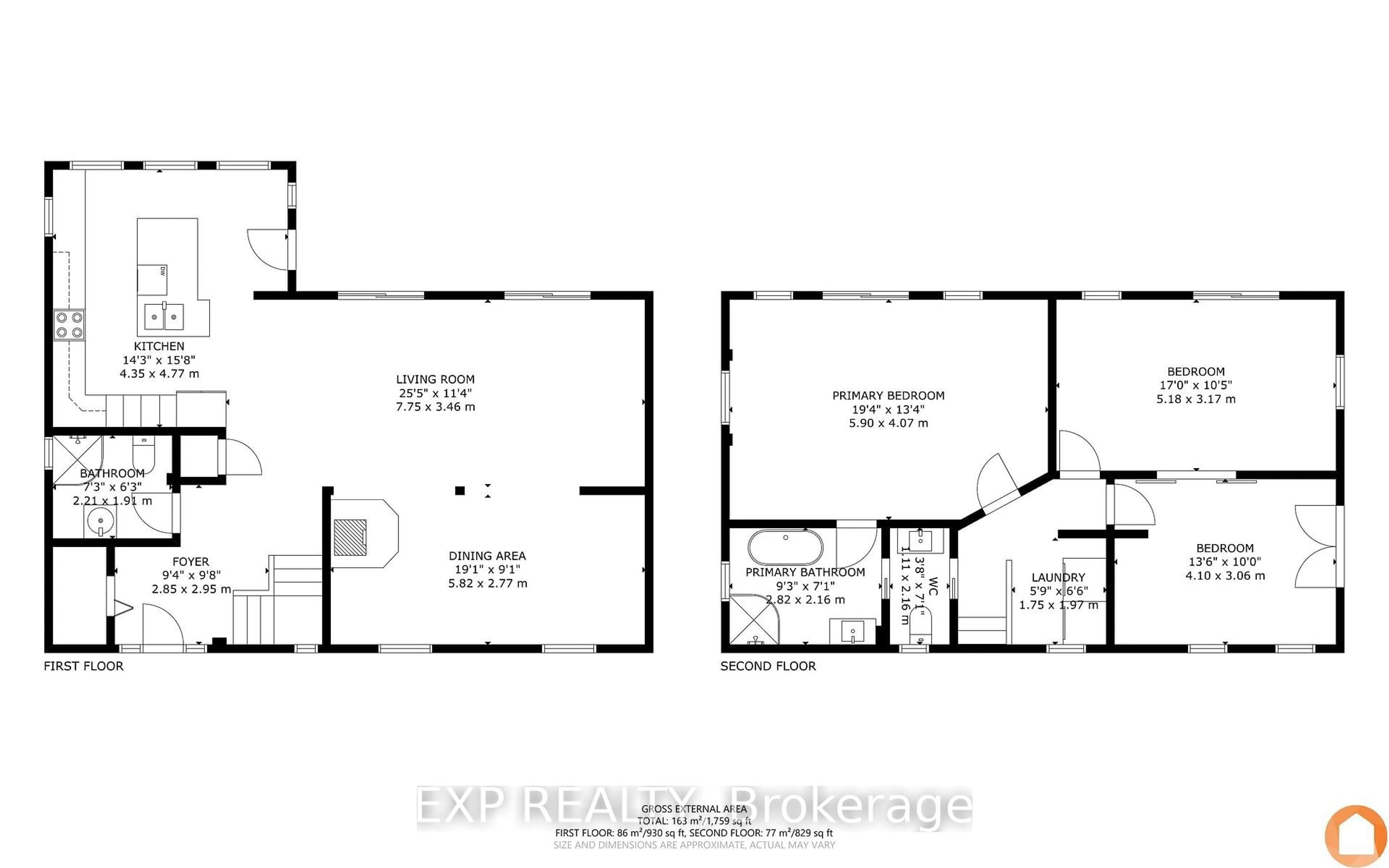 Floor plan for 43 & 45 Clifford St, Quinte West Ontario K0K 1L0