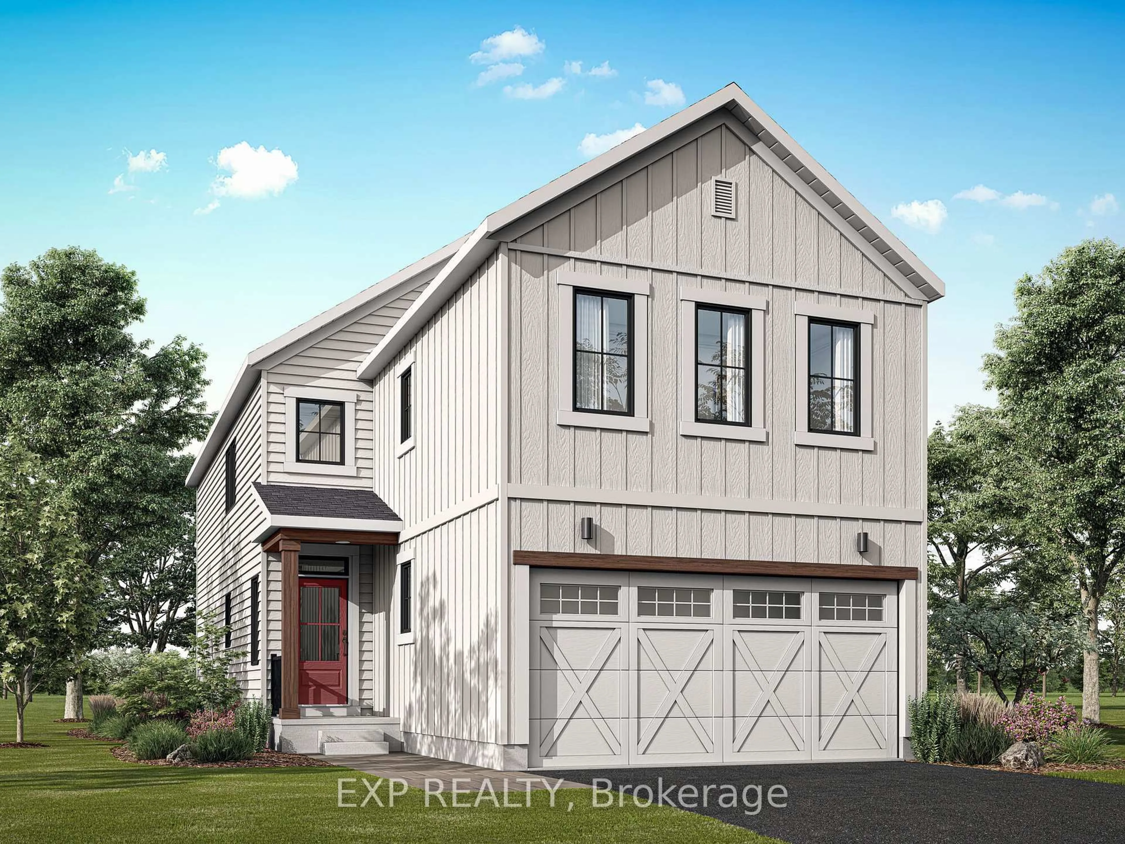 Home with vinyl exterior material, street for 205 Parsnip Mews, Richmond Ontario K0A 2Z0