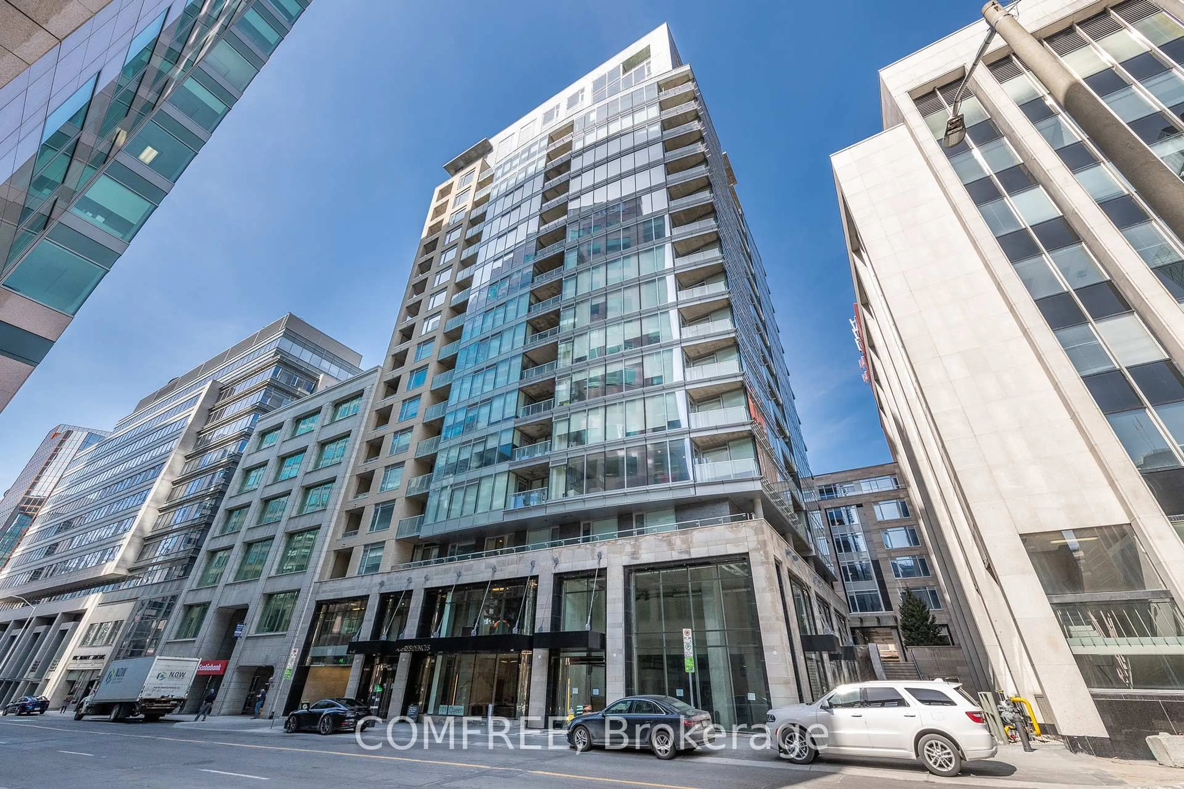 A pic from outside/outdoor area/front of a property/back of a property/a pic from drone, building for 101 Queen St #1603, Ottawa Ontario K1P 0B7