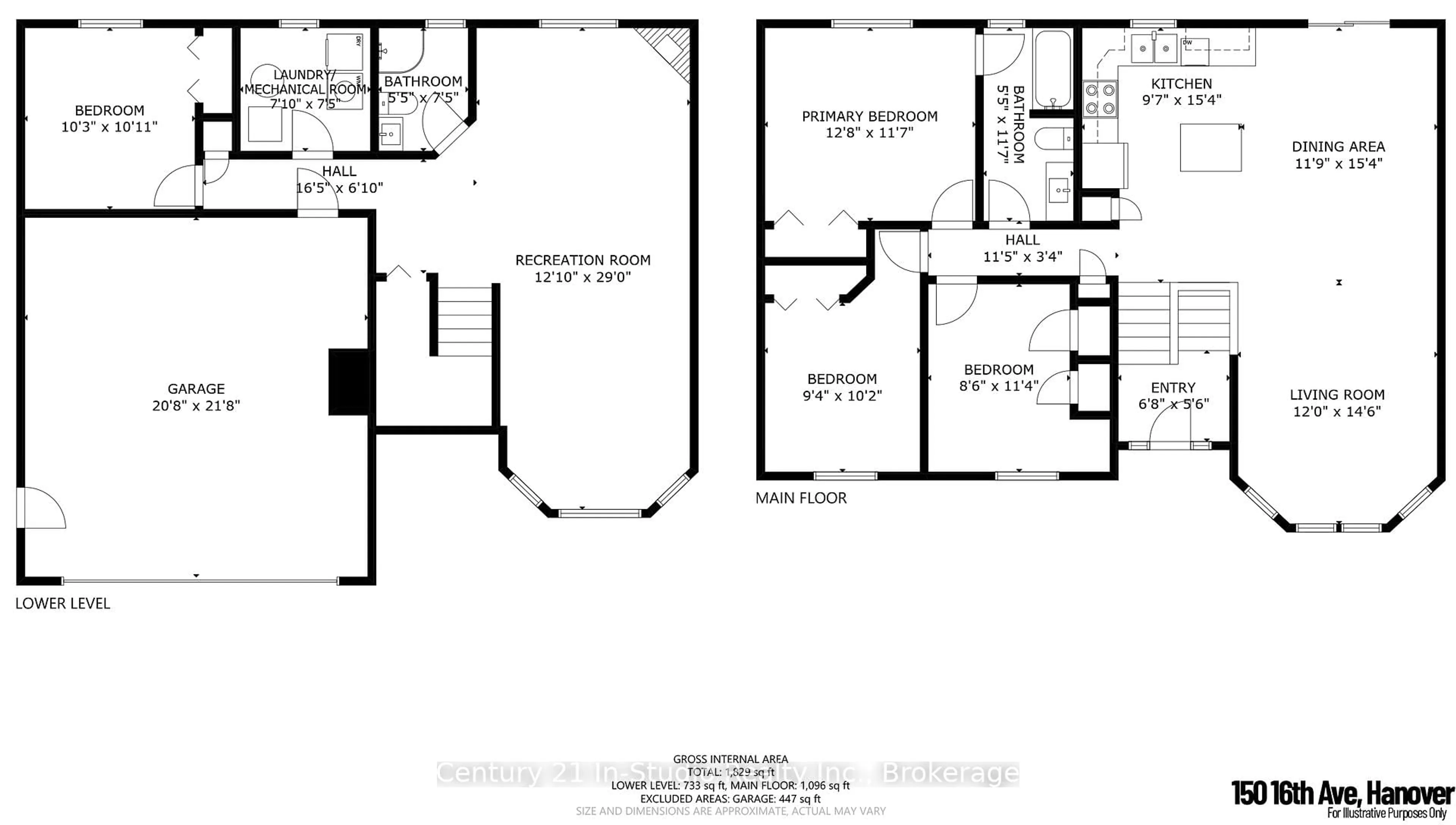 Floor plan for 150 16th Avenue Cres, Hanover Ontario N4N 3V3
