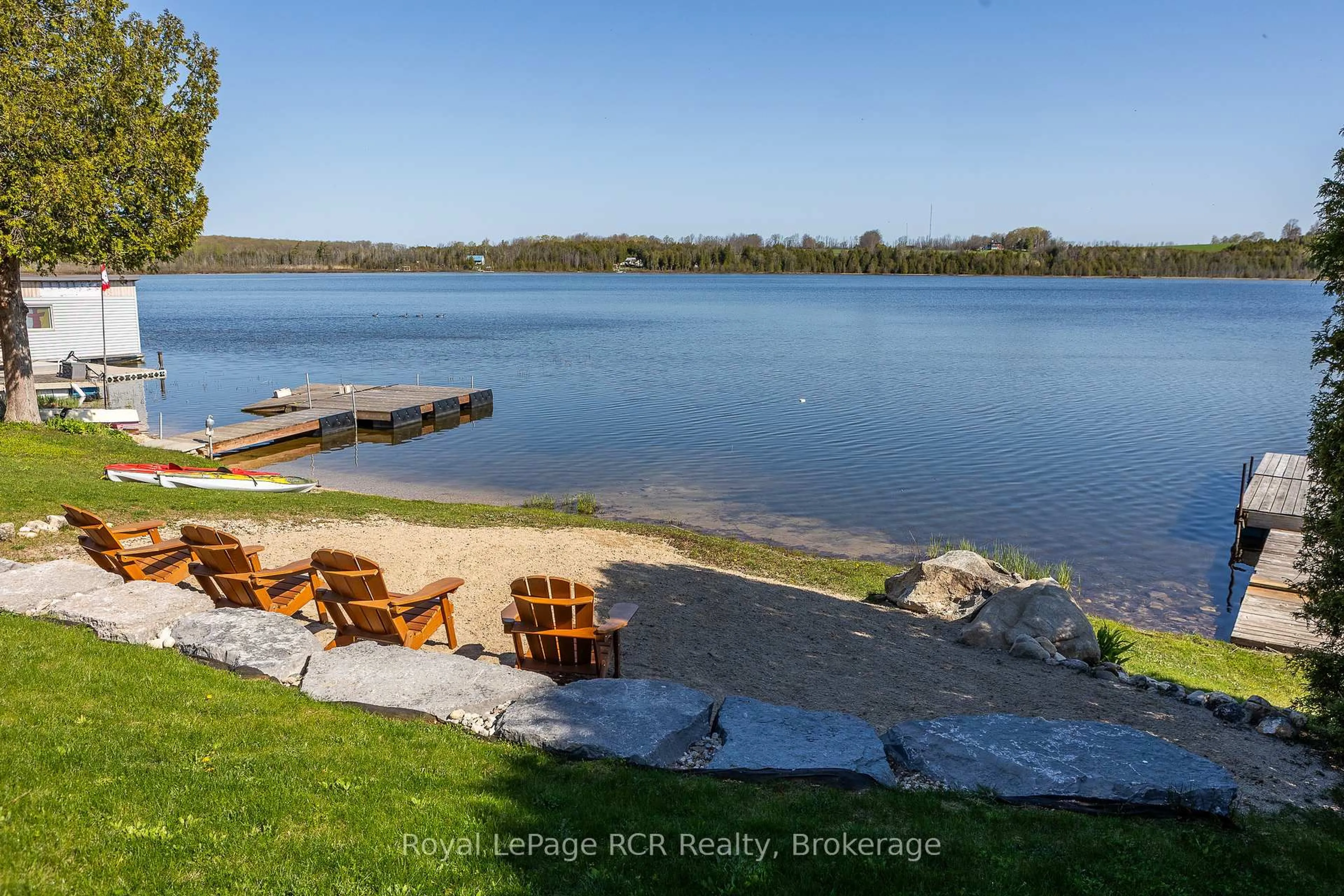 Patio, water/lake/river/ocean view for 474825 Townsend Lake Rd, West Grey Ontario N0C 1H0