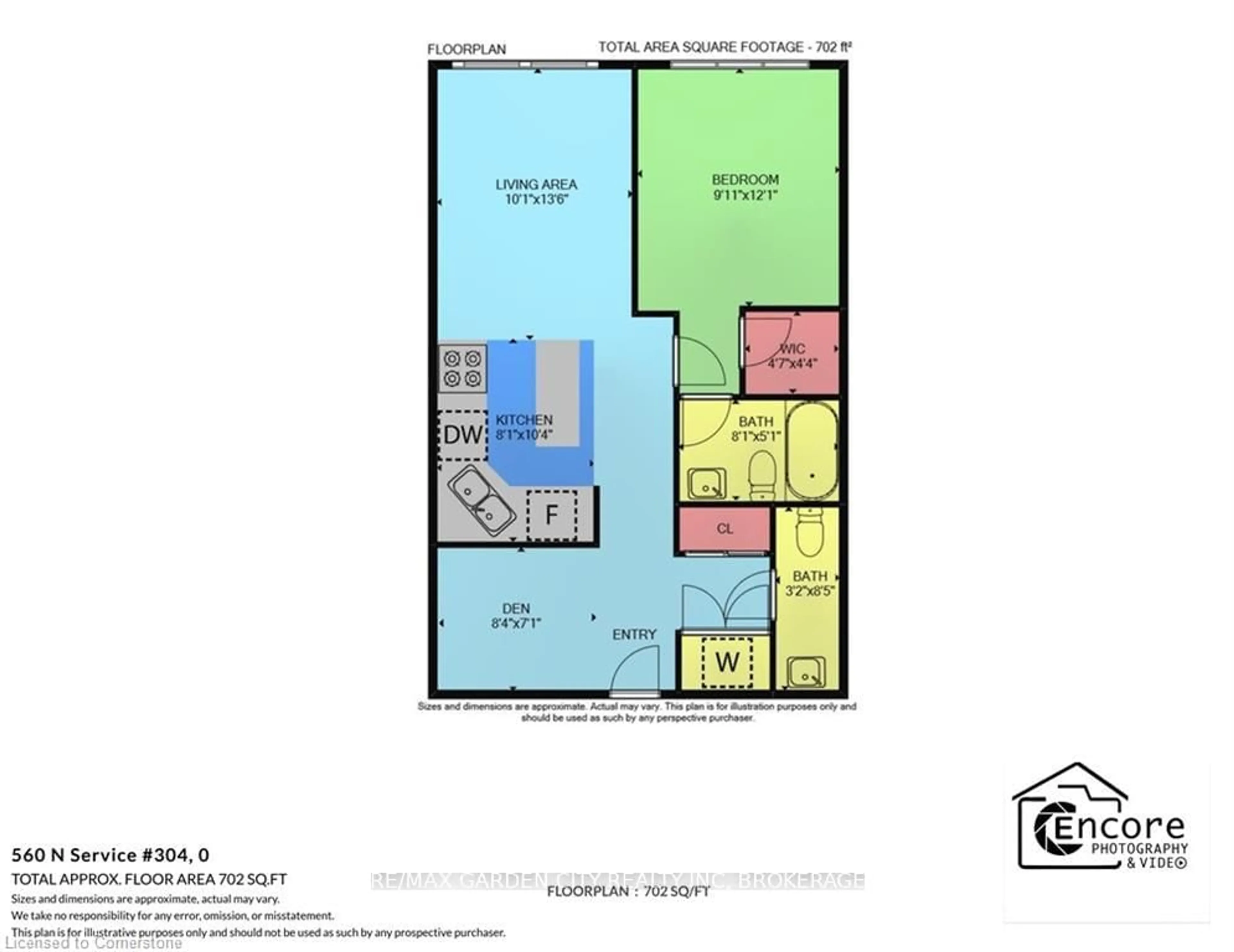 Floor plan for 560 North Service Rd #304, Grimsby Ontario L3M 4E8