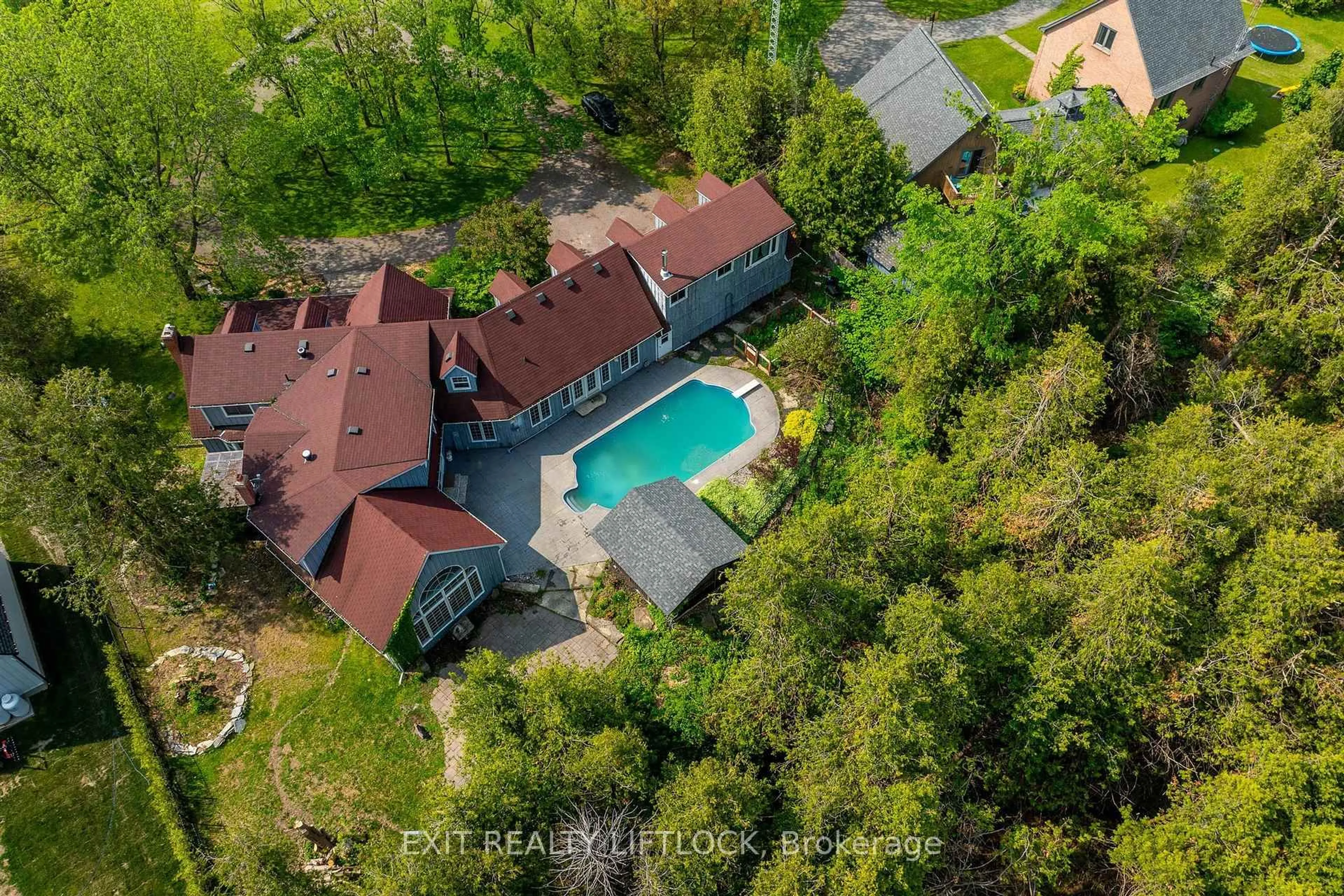 A pic from outside/outdoor area/front of a property/back of a property/a pic from drone, unknown for 65 Kenrei Rd, Kawartha Lakes Ontario K9V 4R1