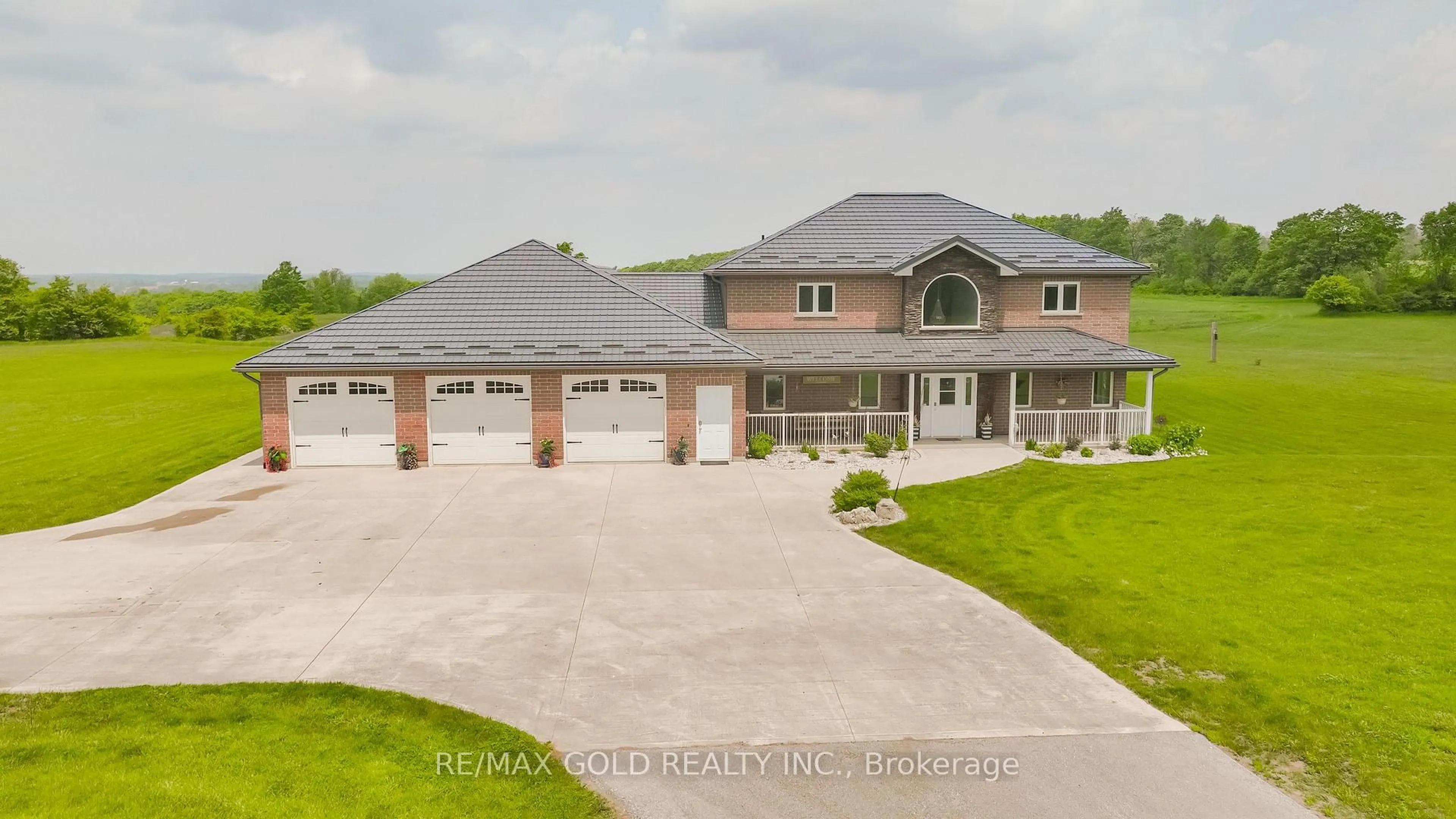 A pic from outside/outdoor area/front of a property/back of a property/a pic from drone, street for 342119 CONCESSION 2 NDR, West Grey Ontario N4N 3B7