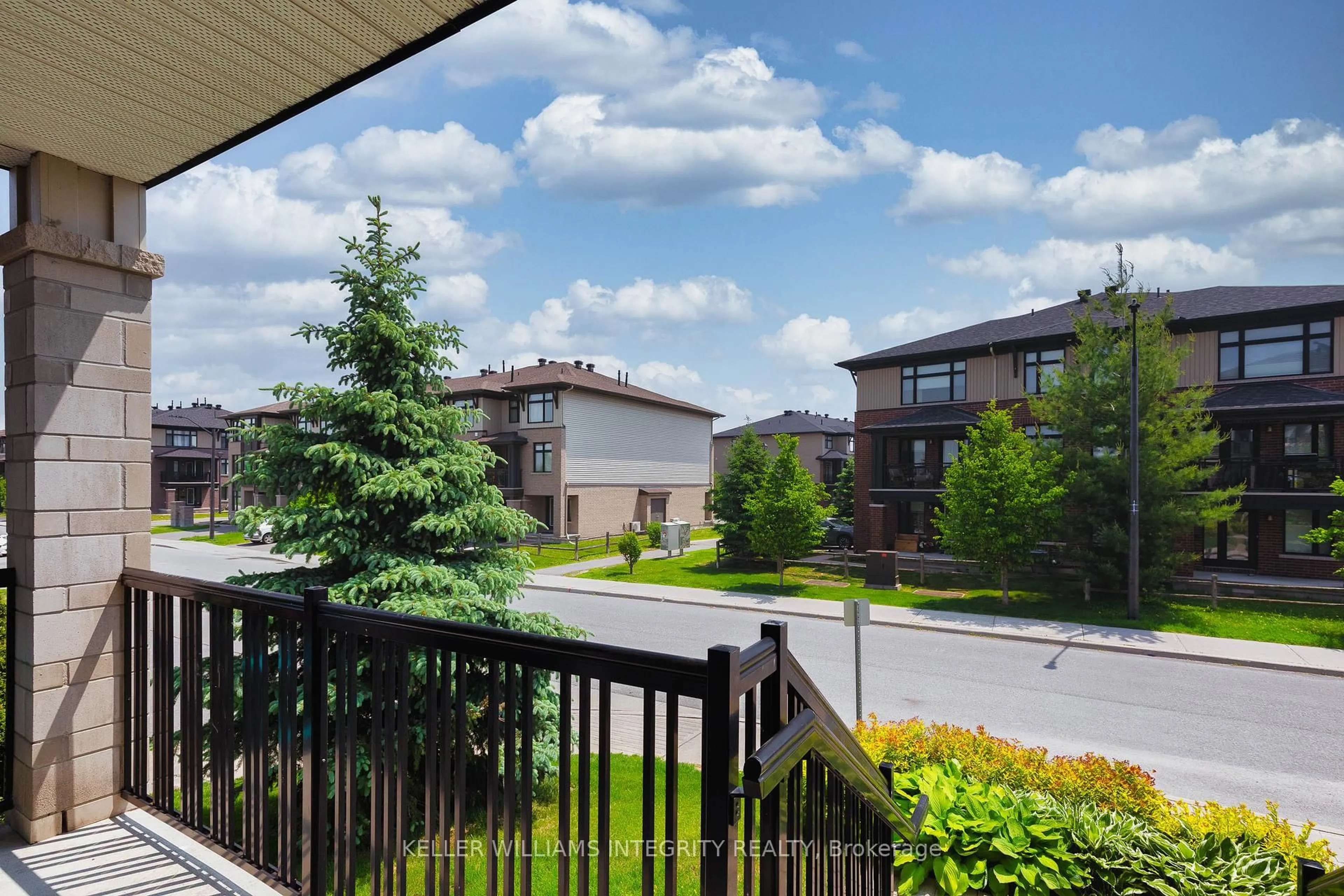 Patio, city buildings view from balcony for 177 Poplin St, Ottawa Ontario K4M 0G7