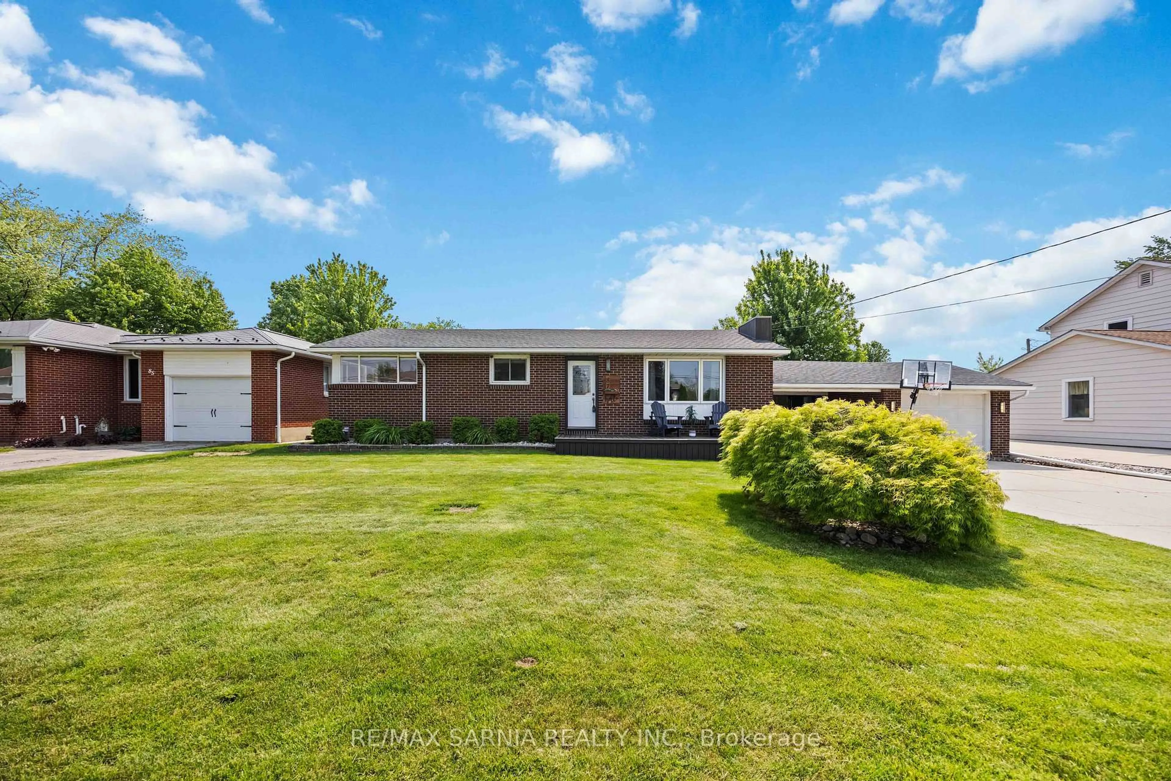 A pic from outside/outdoor area/front of a property/back of a property/a pic from drone, water/lake/river/ocean view for 87 MACNAB St, Lambton Shores Ontario N0N 1J0
