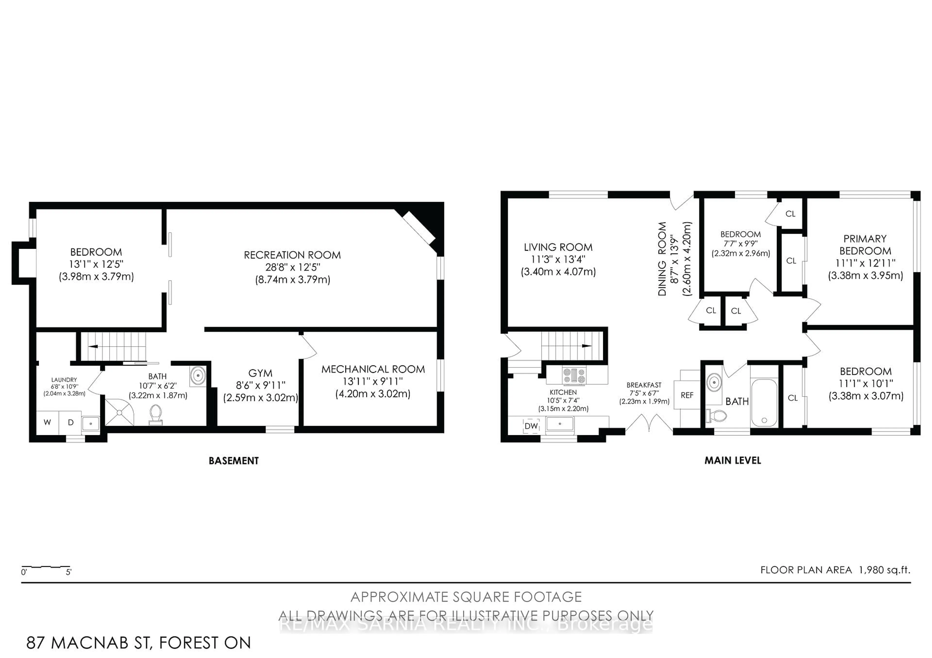Floor plan for 87 MACNAB St, Lambton Shores Ontario N0N 1J0