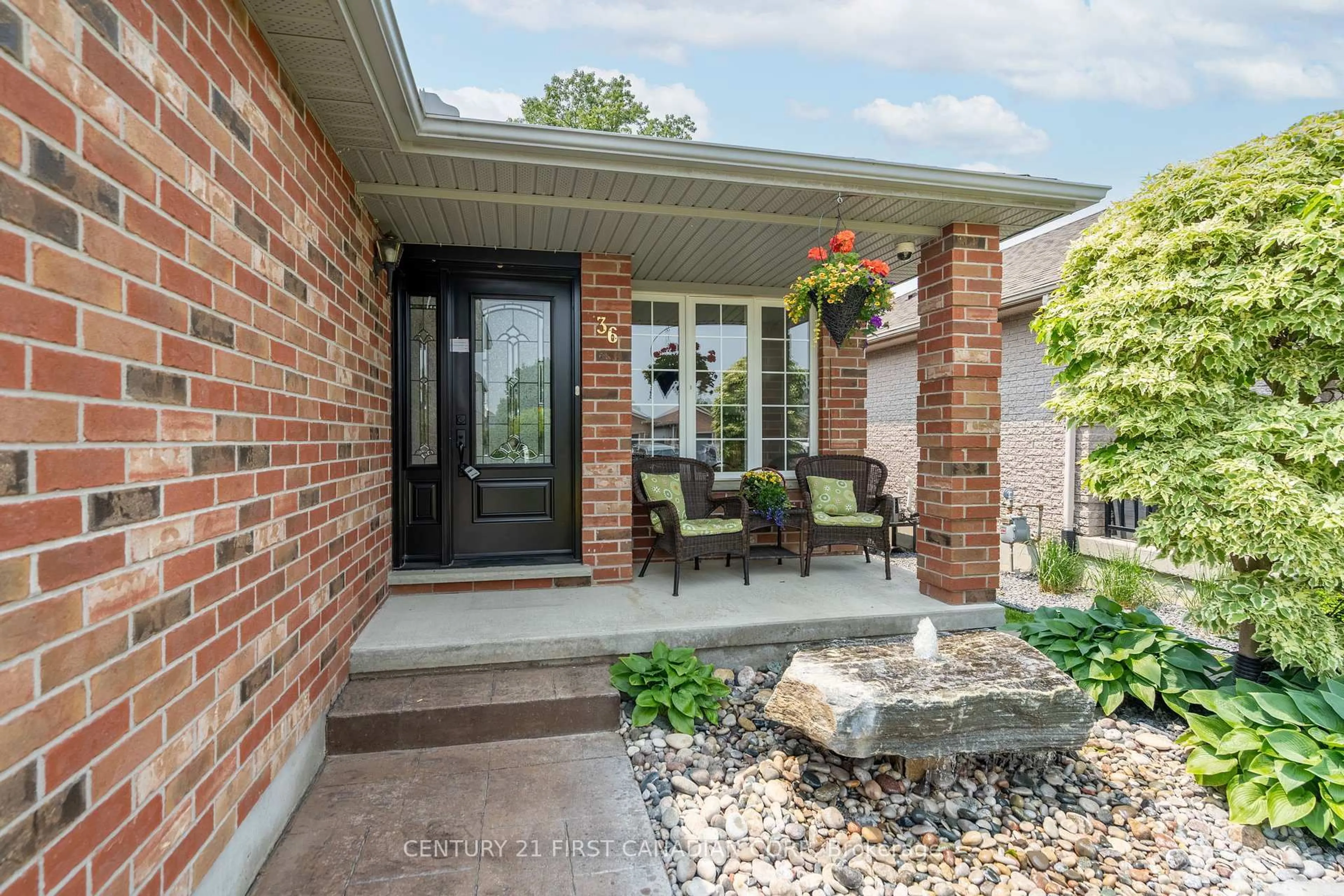 Home with brick exterior material, street for 36 Juniper Cres #115, Strathroy-Caradoc Ontario N7G 4G4