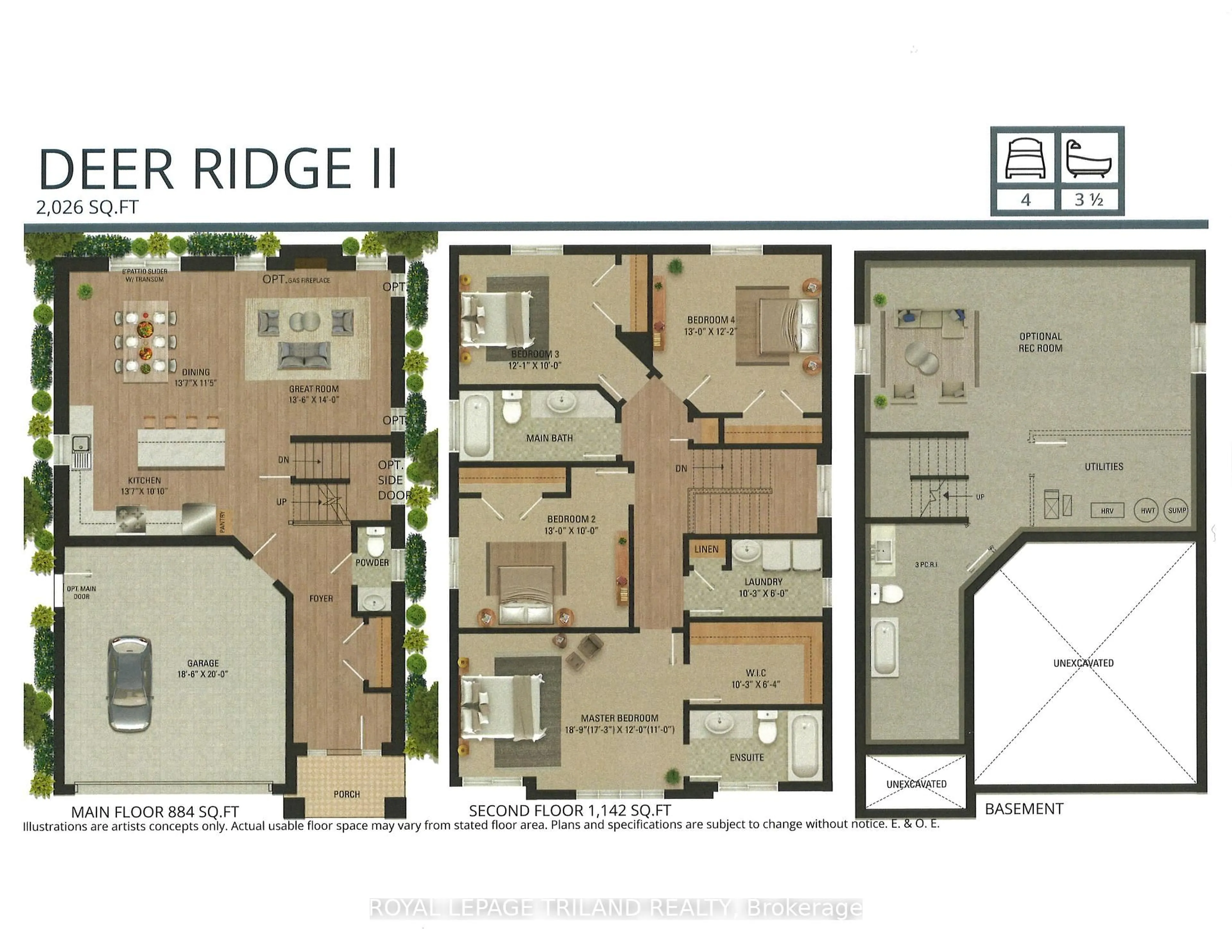 Floor plan for Lot 76 Liberty Crossing, London South Ontario N6P 0L1