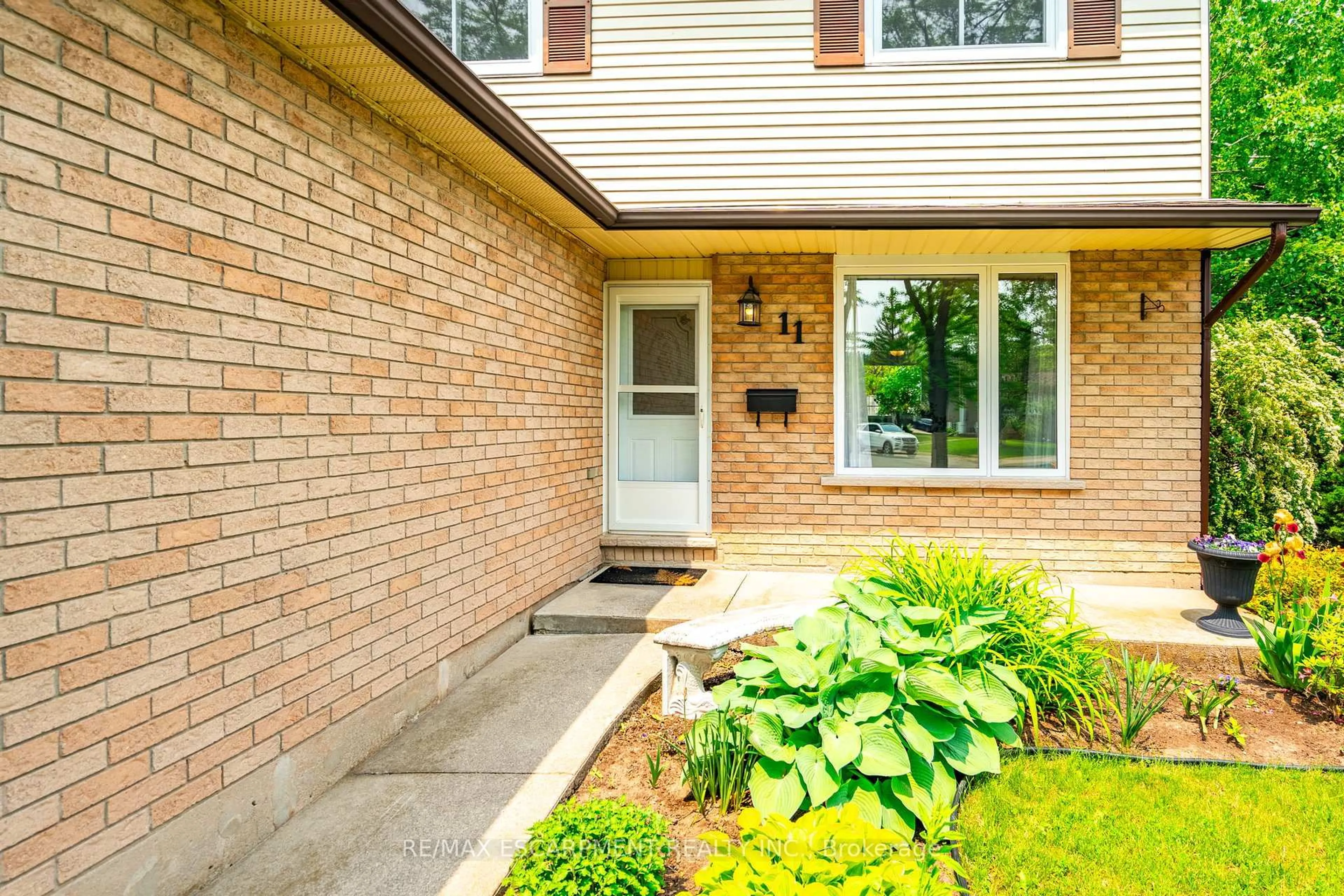 Home with brick exterior material, street for 11 Pecan Crt, Hamilton Ontario L8G 4L6