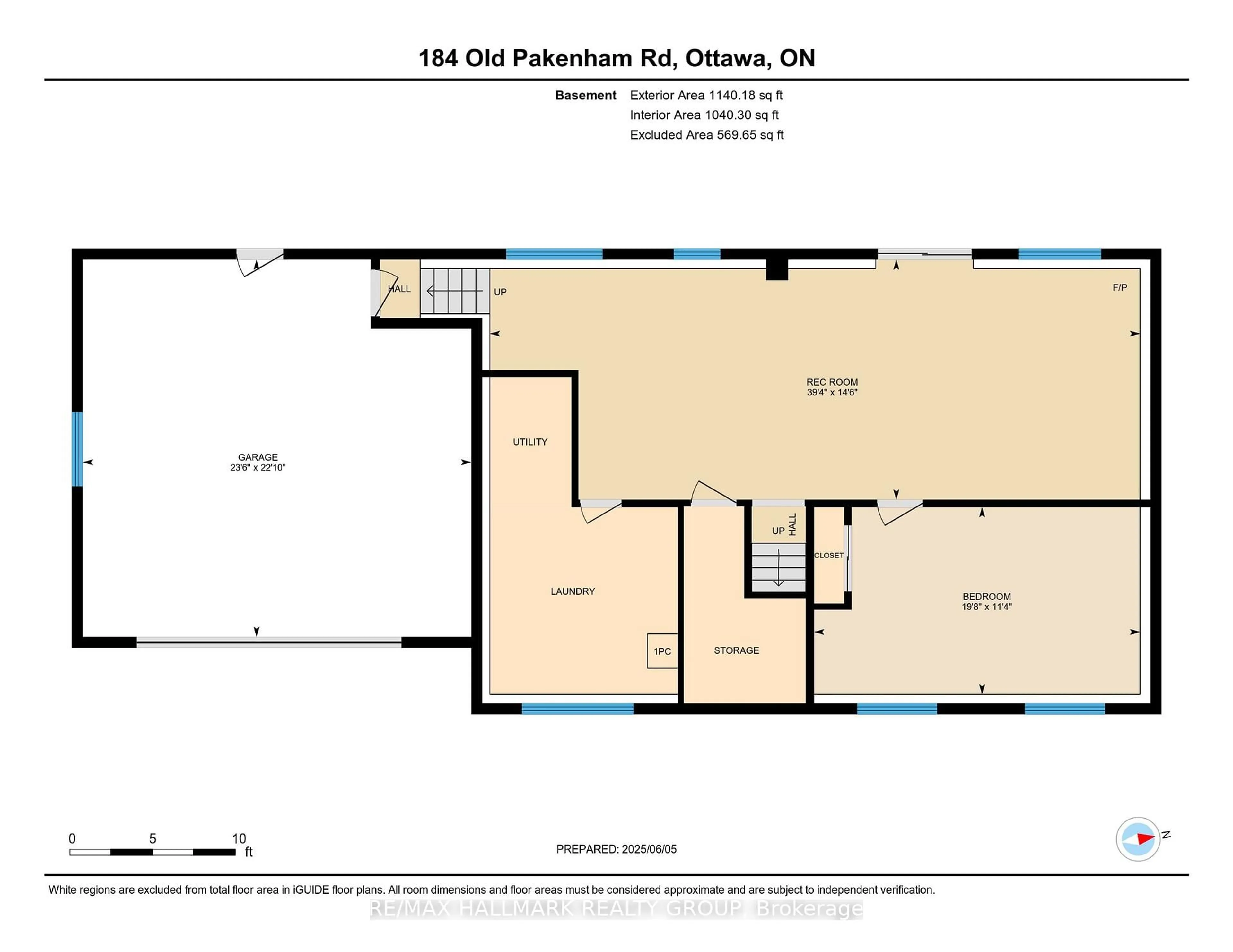Floor plan for 184 Old Pakenham Rd, Fitzroy Harbour Ontario K0A 1X0