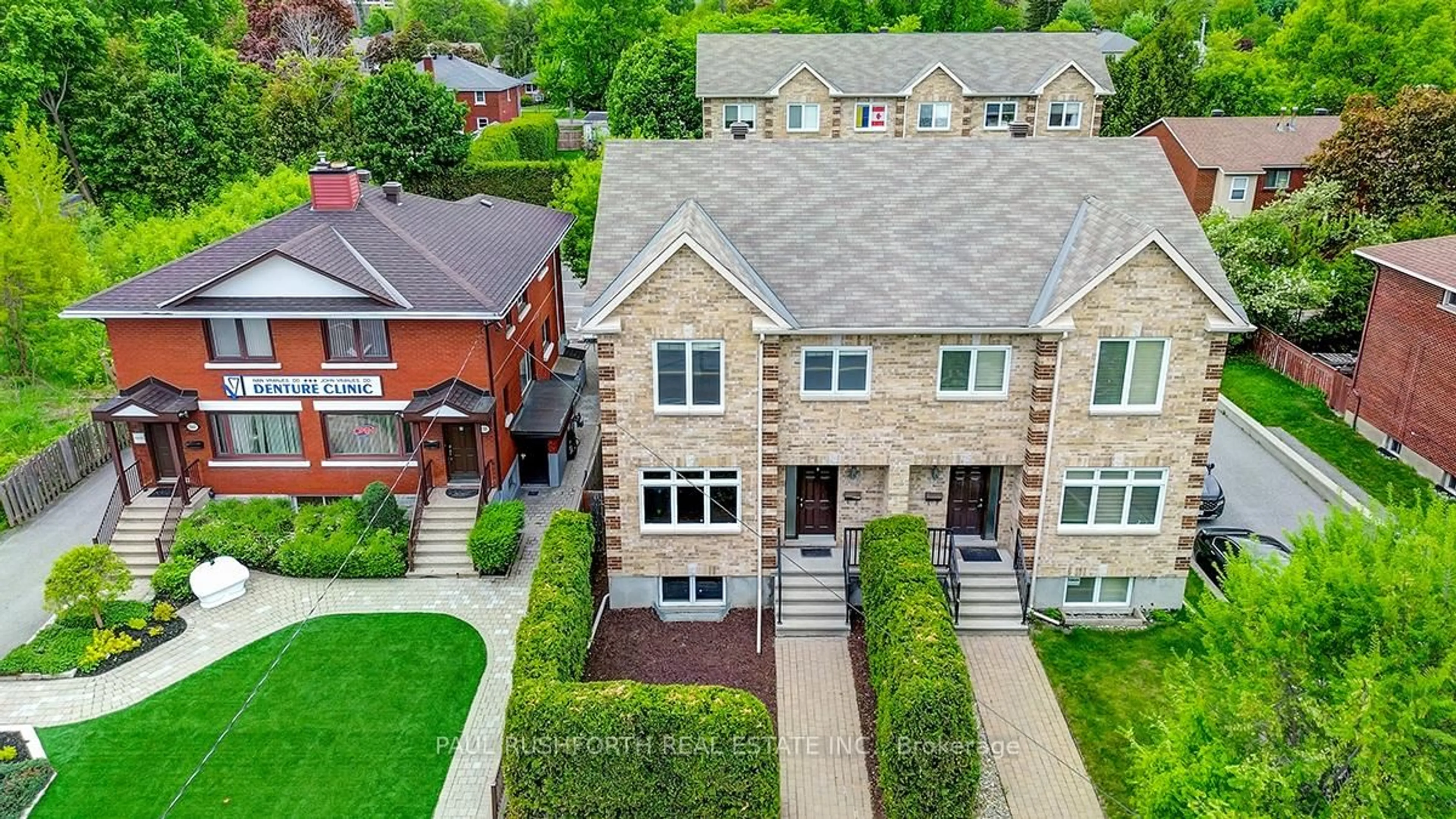 A pic from outside/outdoor area/front of a property/back of a property/a pic from drone, street for 326 Woodroffe Ave, Ottawa Ontario K2A 3V5