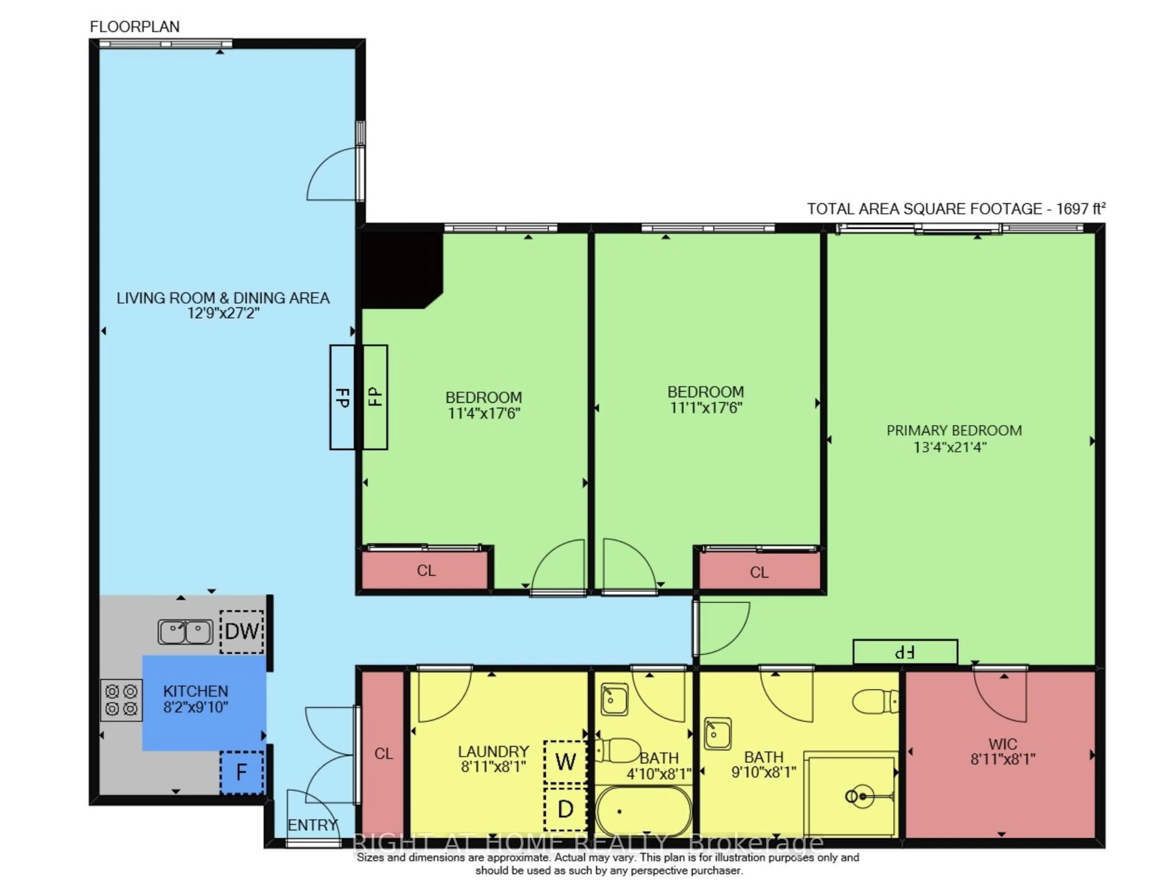 Floor plan for 262 Dundas St #403, Hamilton Ontario L8B 1A9