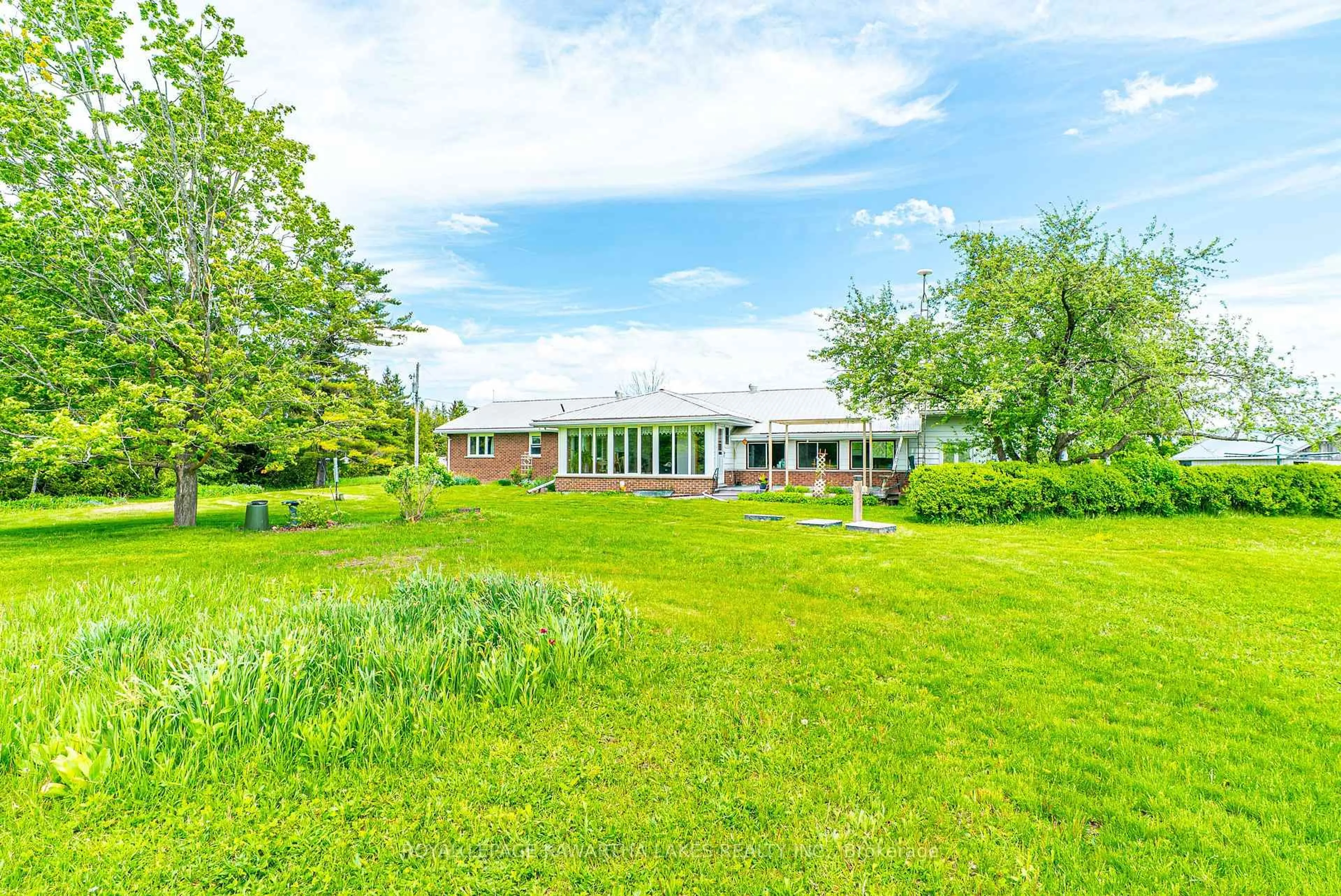 A pic from outside/outdoor area/front of a property/back of a property/a pic from drone, water/lake/river/ocean view for 576 Lorneville Rd, Kawartha Lakes Ontario K0M 2T0