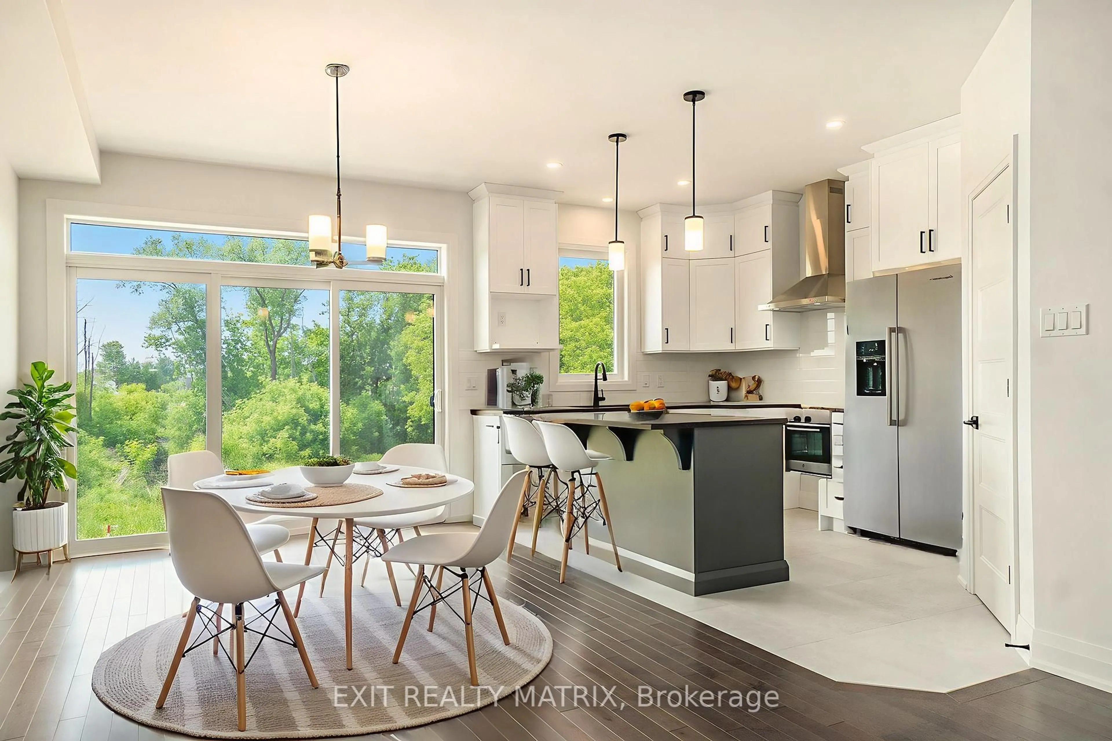 Open concept kitchen, ceramic/tile floor for 966 COLOGNE St, Russell Ontario K0A 1W0