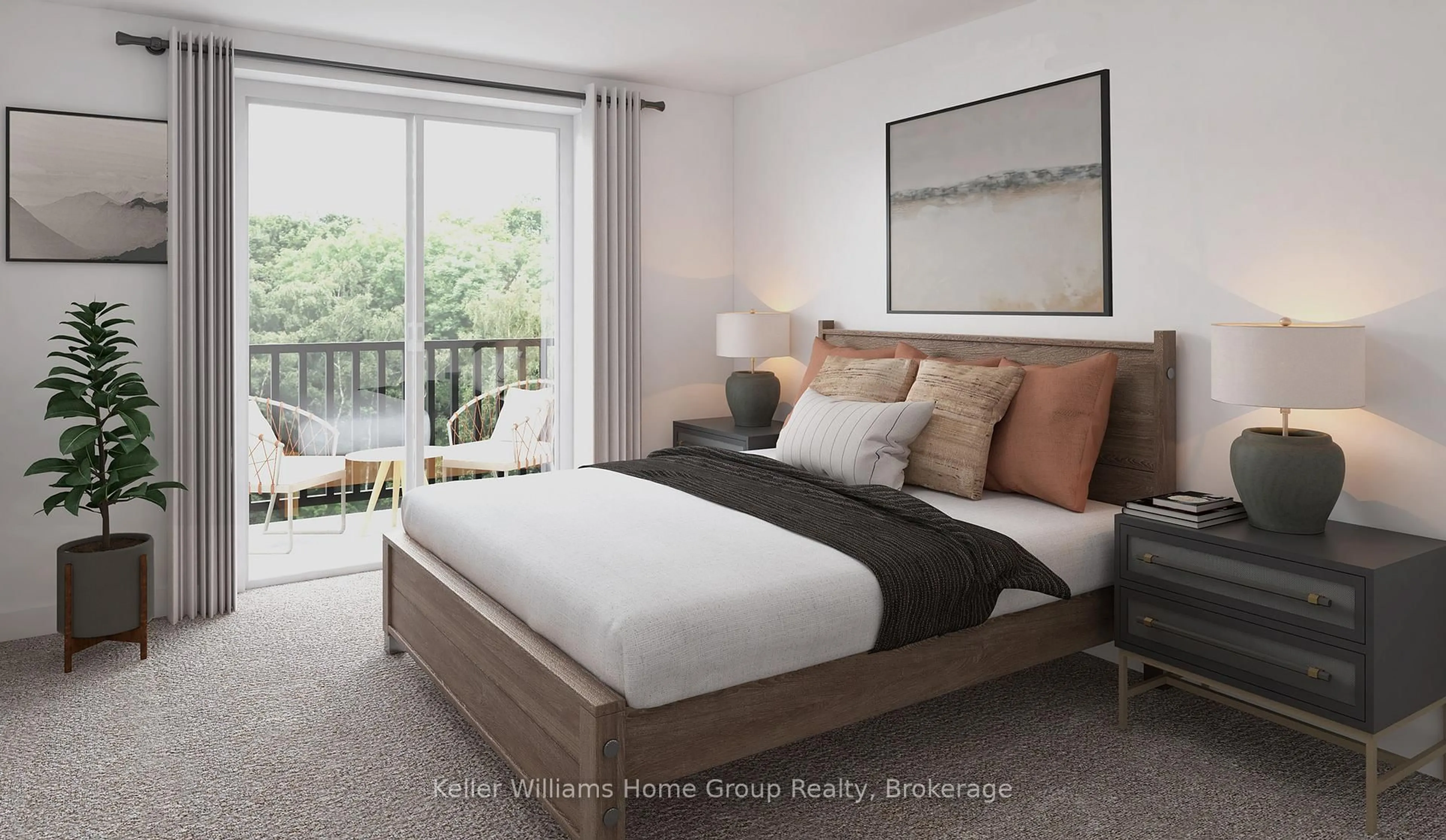 Bedroom with bed, unknown for 824 Woolwich St #93, Guelph Ontario N1H 6J2