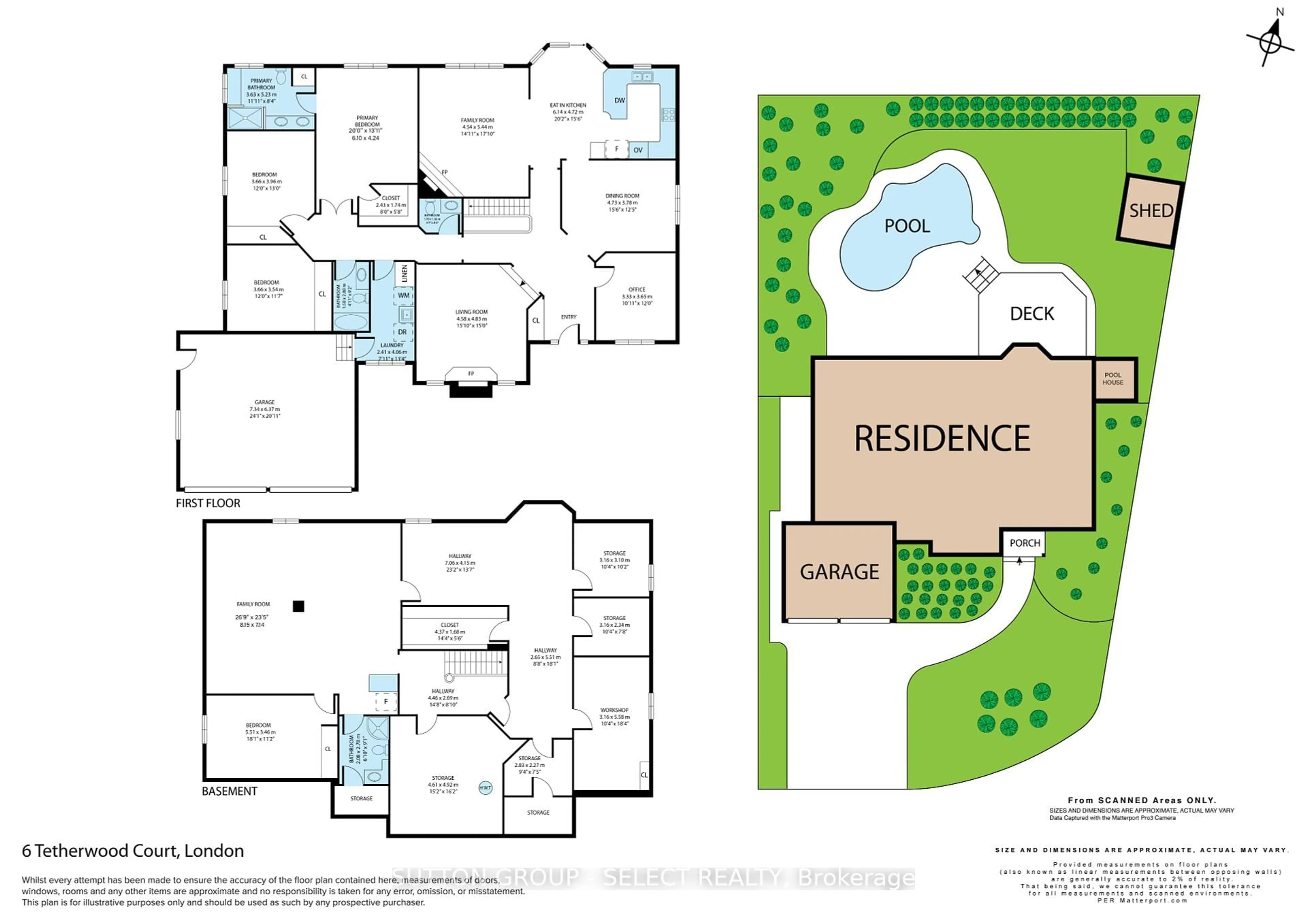 Floor plan for 6 Tetherwood Crt, London North Ontario N5X 3W3