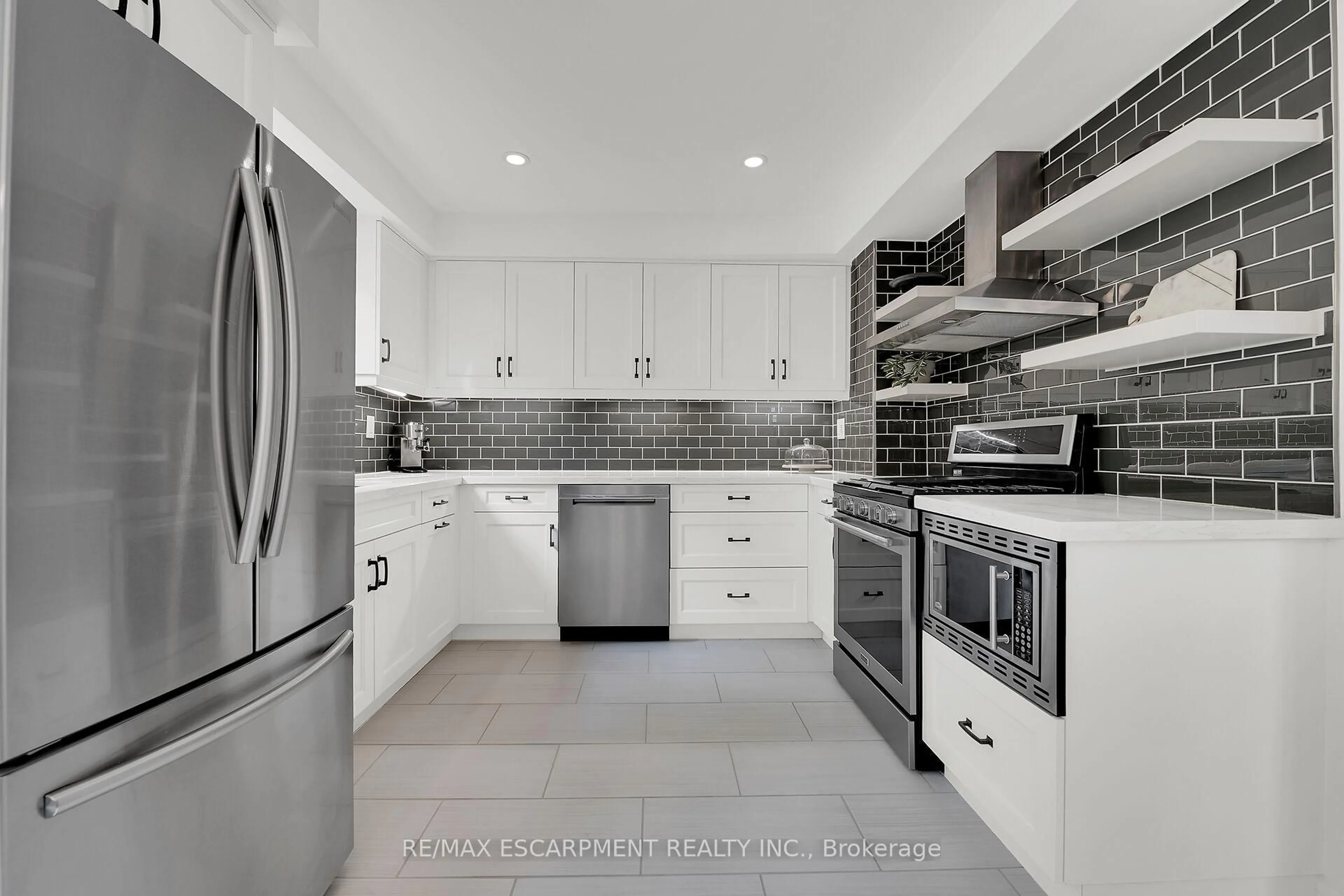 Contemporary kitchen, ceramic/tile floor for 21 Glen Eden Crt, Hamilton Ontario L9C 6H5