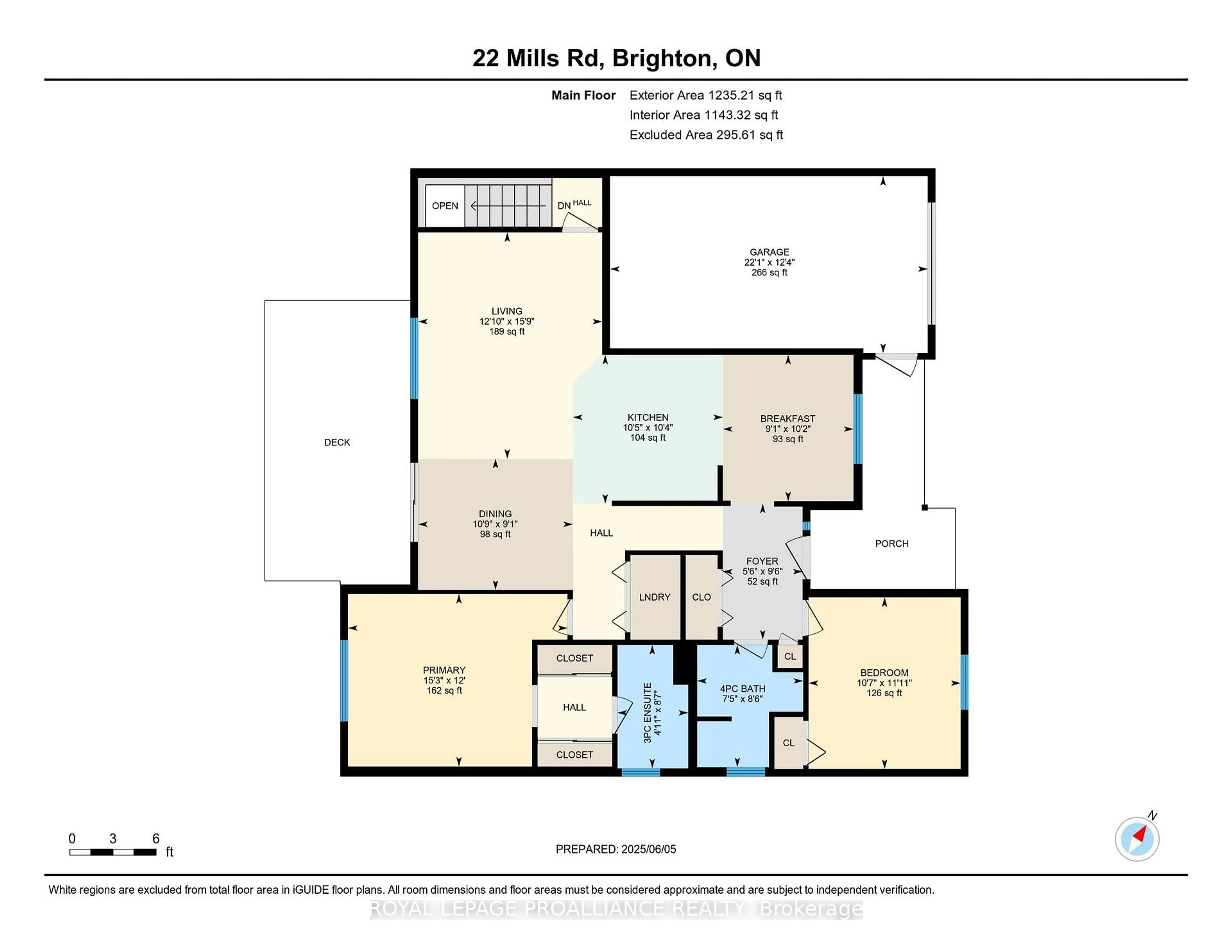 Floor plan for 22 Mills Rd, Brighton Ontario K0K 1H0