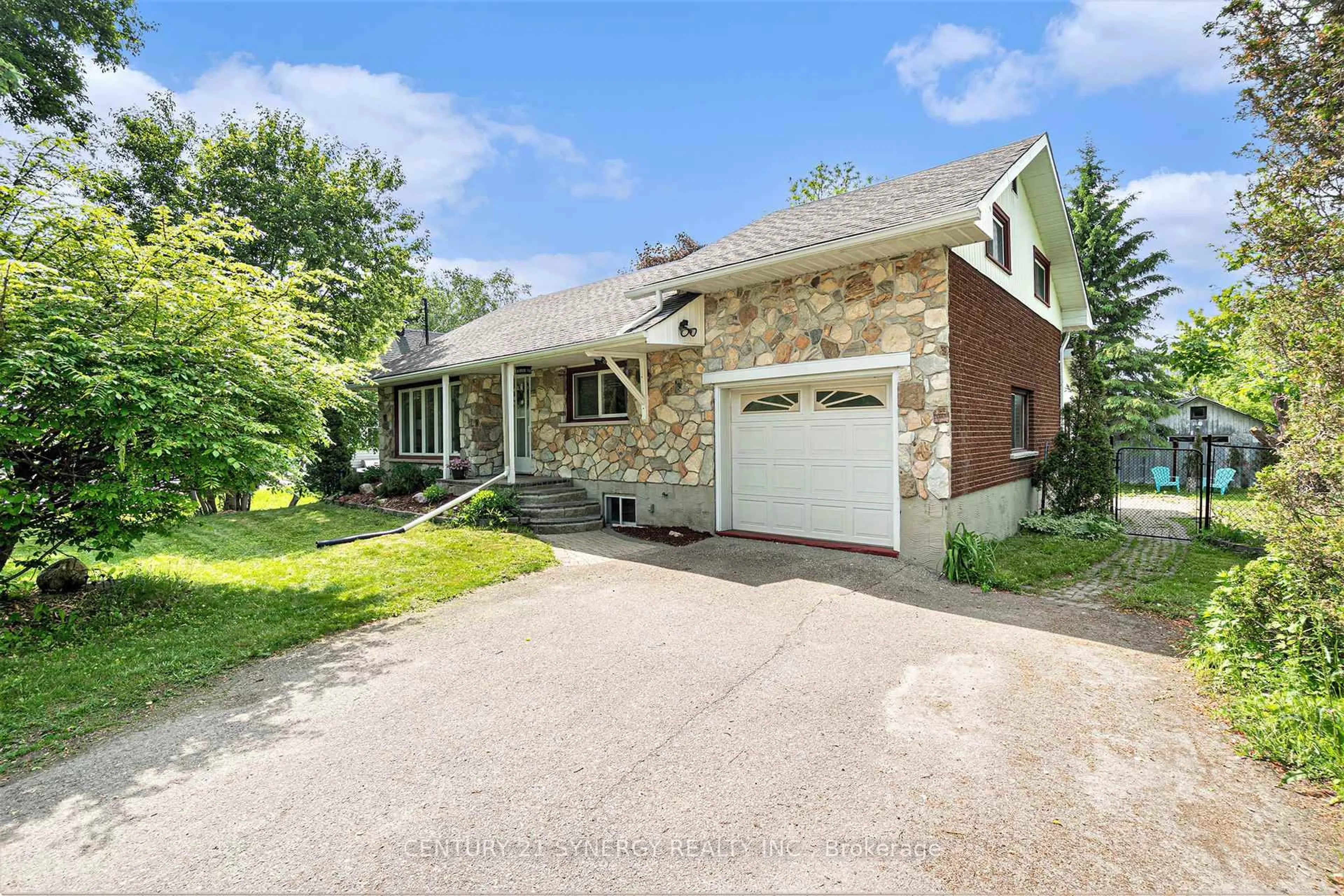 Home with brick exterior material, street for 7412 Roger Stevens Dr, Smiths Falls Ontario K7A 4S6