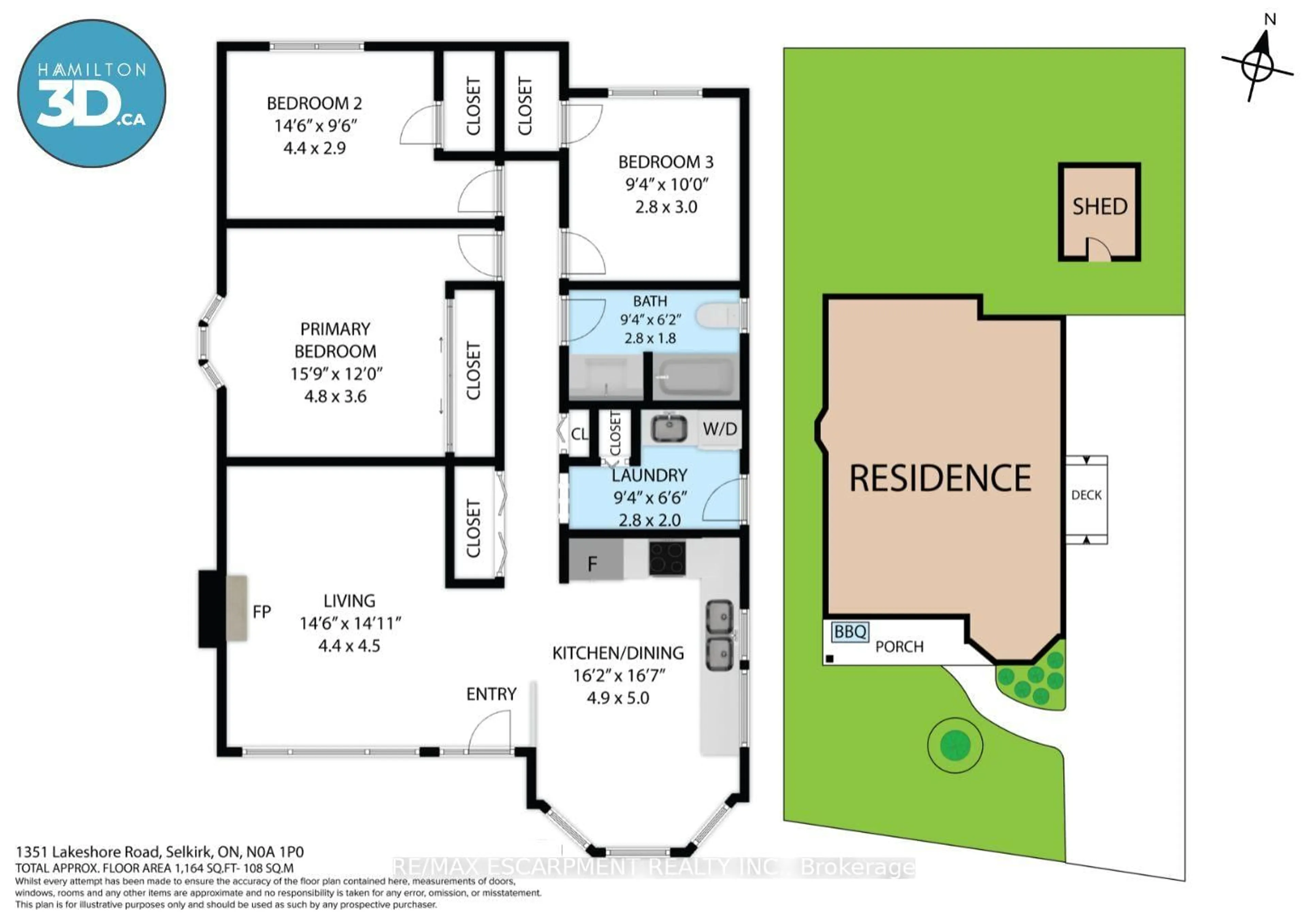 Floor plan for 1351 LAKESHORE Rd, Haldimand Ontario N0A 1P0