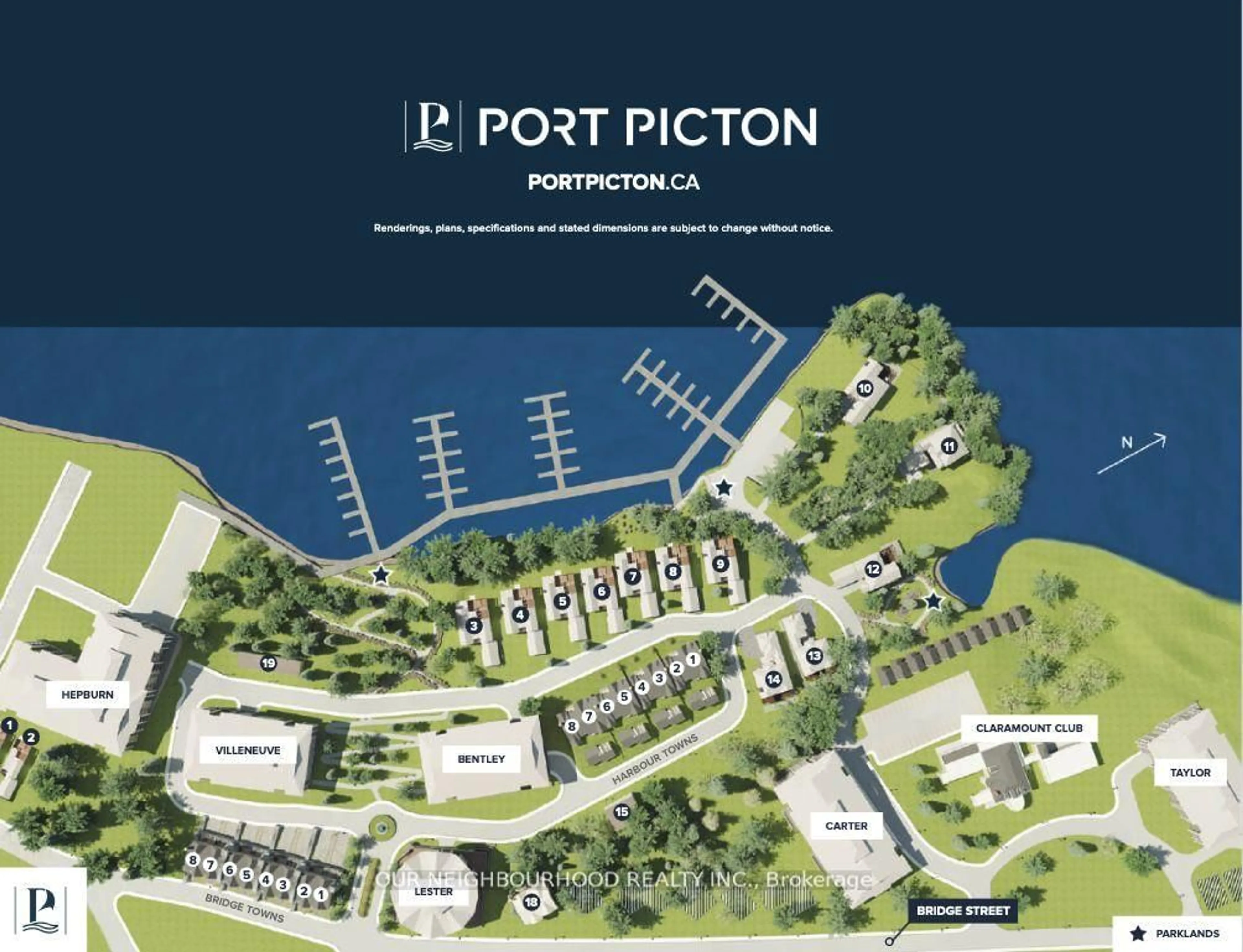 Picture of a map for 133 Villeneuve Dr, Prince Edward County Ontario K0K 2T0