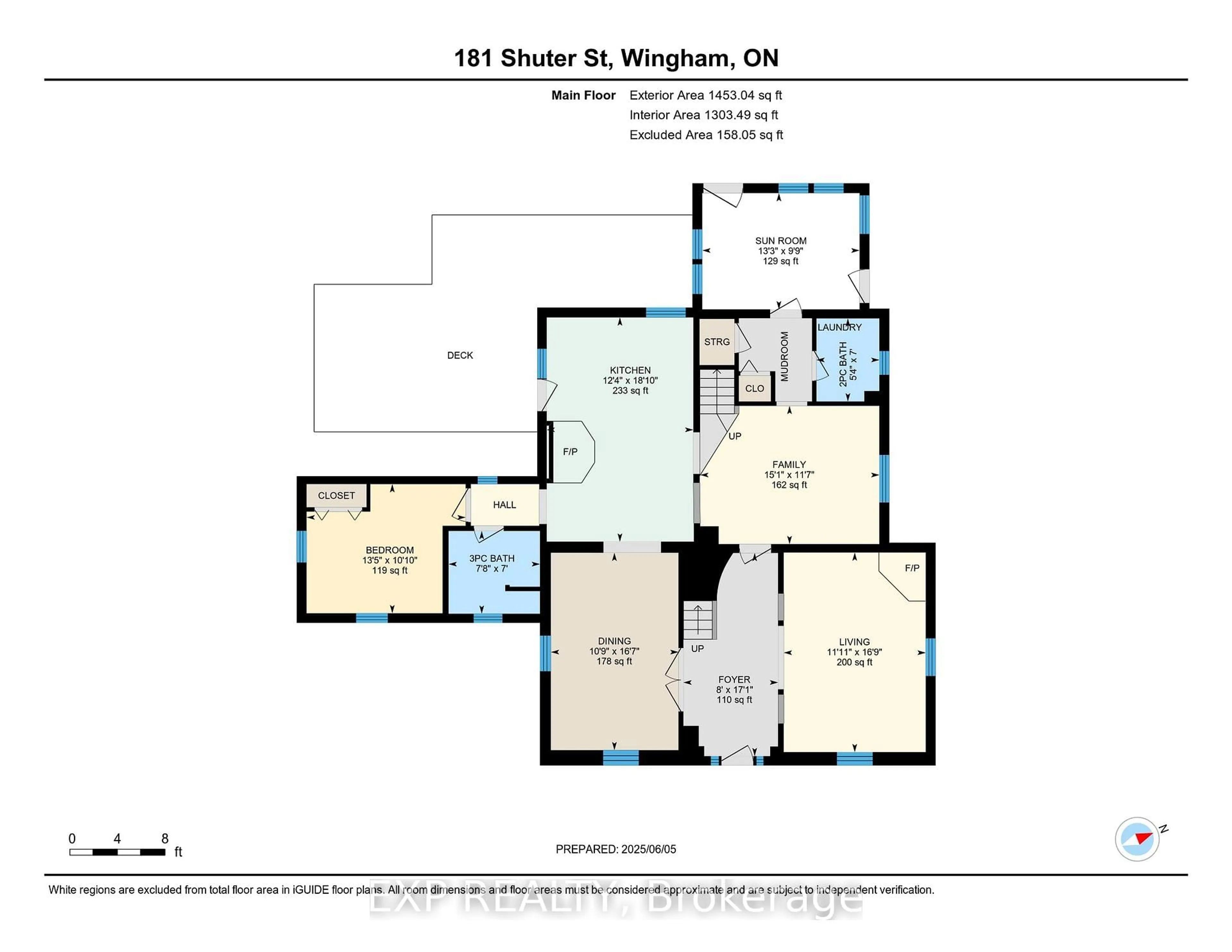 Floor plan for 181 Shuter St St, North Huron Ontario N0G 2W0