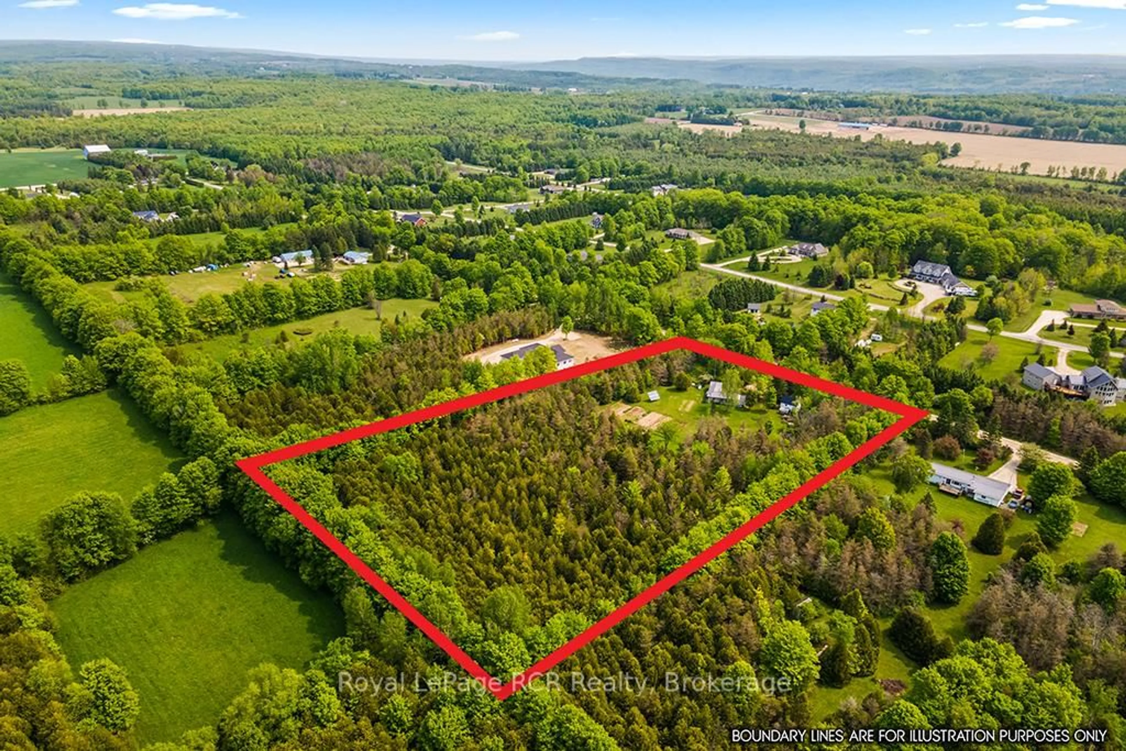 A pic from outside/outdoor area/front of a property/back of a property/a pic from drone, forest/trees view for 134746 Sideroad 15 Sdrd, Grey Highlands Ontario N0C 1H0