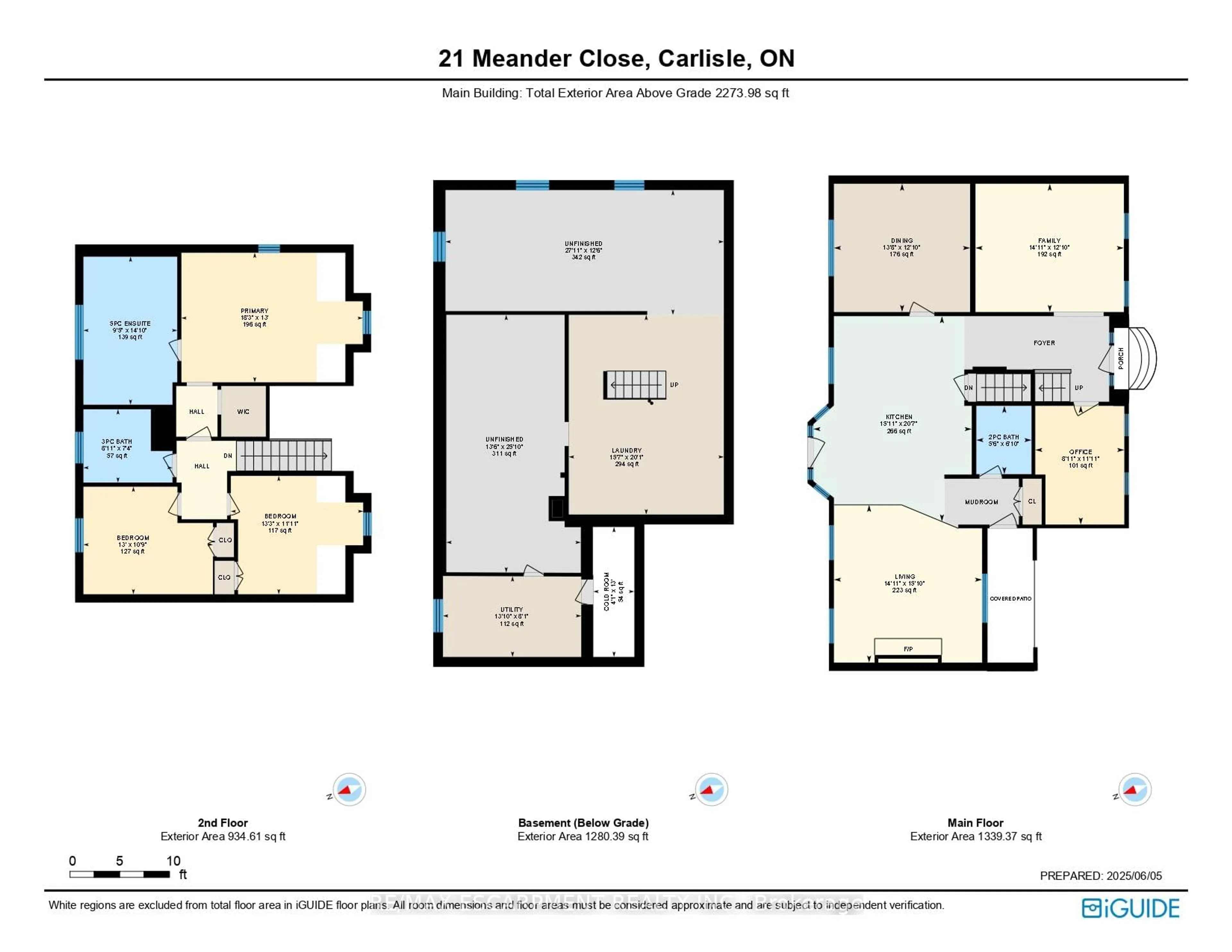 Floor plan for 21 Meander Clse, Hamilton Ontario L0R 1H1