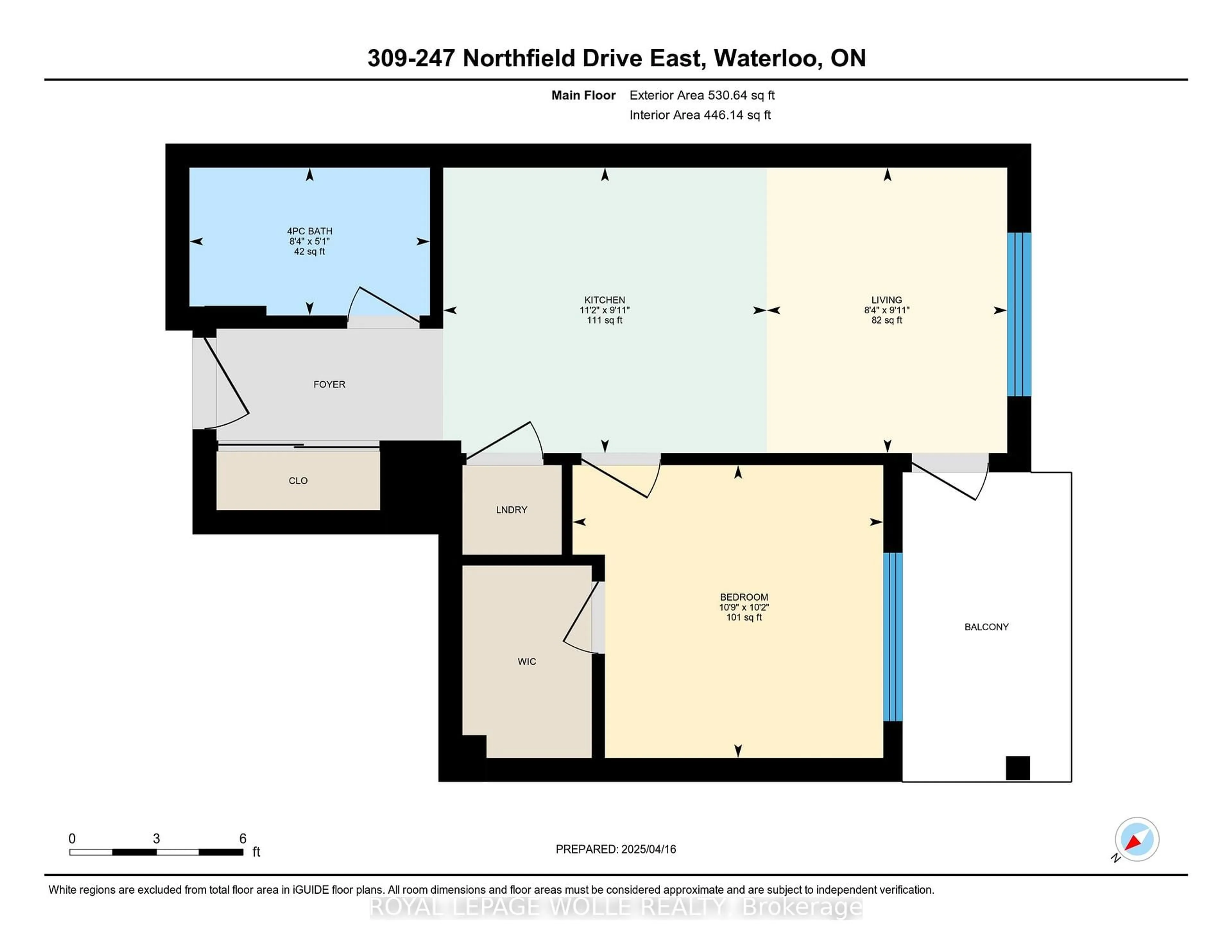 Floor plan for 247 Northfield Dr #309, Waterloo Ontario N2K 0H1