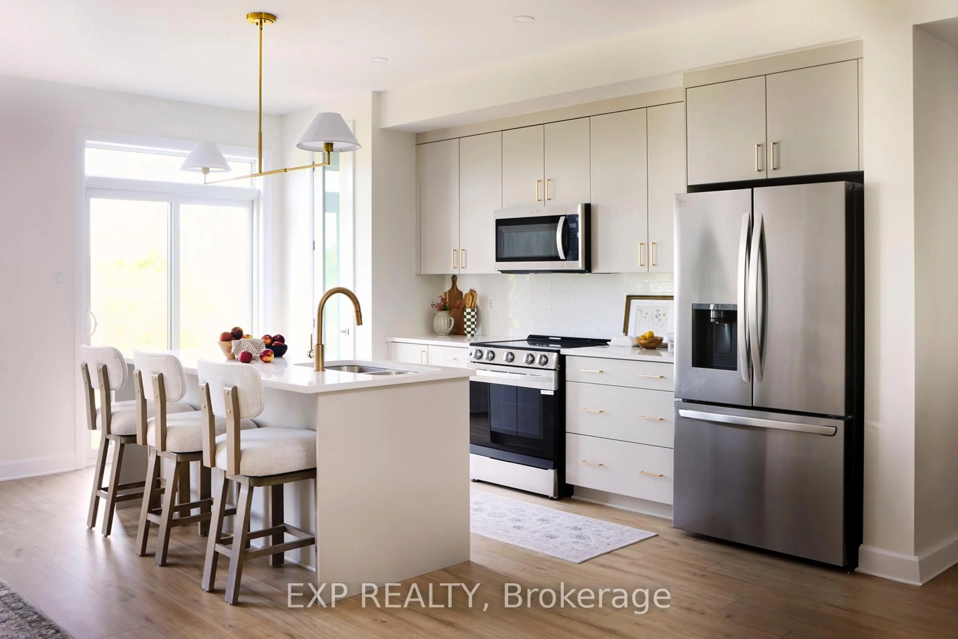 Open concept kitchen, ceramic/tile floor for 232 Kilcooly Lane, Stittsville Ontario K2S 3H3