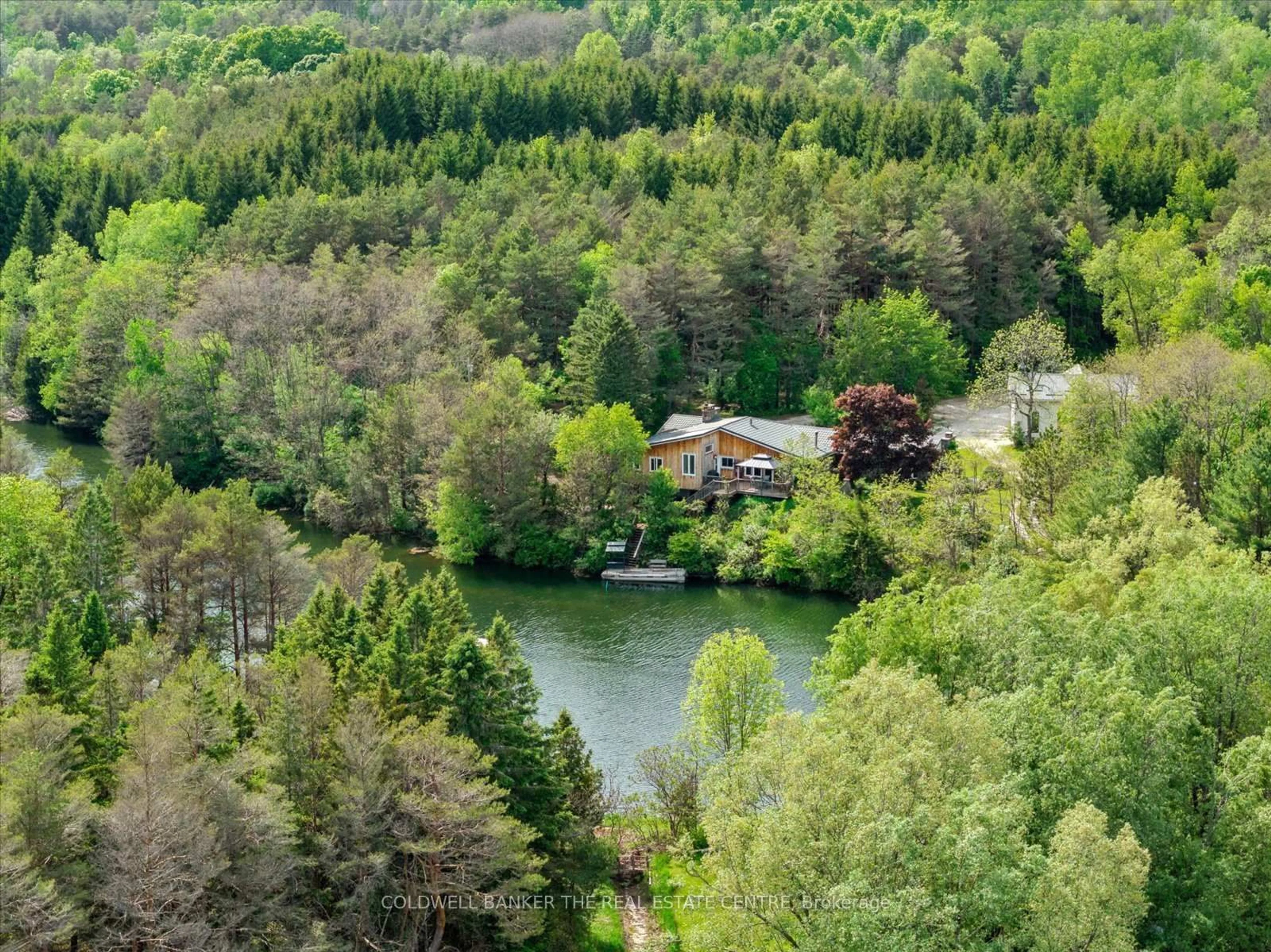 A pic from outside/outdoor area/front of a property/back of a property/a pic from drone, forest/trees view for 798213 3rd Line, Mulmur Ontario L9V 0H7