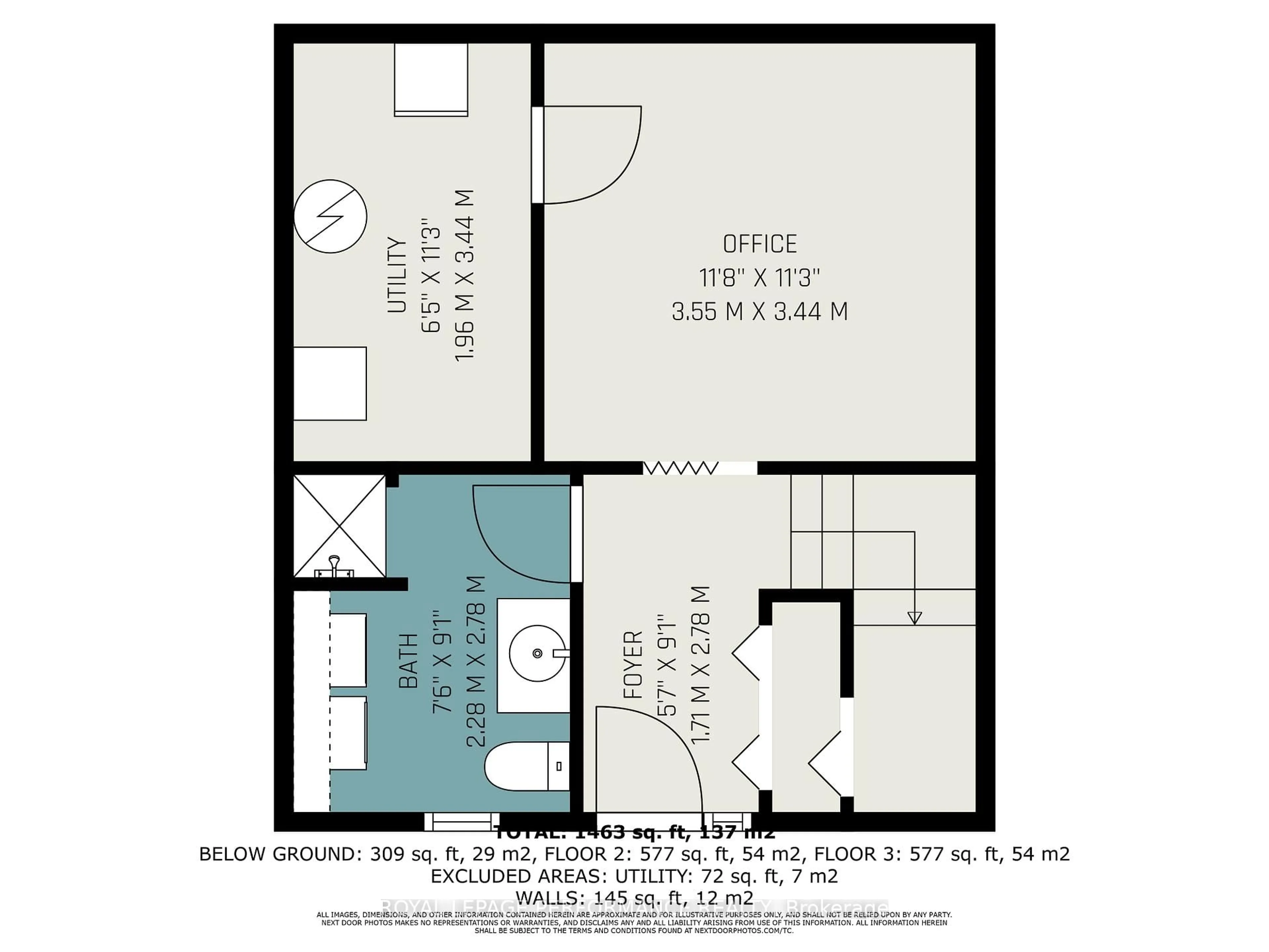 Floor plan for 1137 Chimney Hill Way, Ottawa Ontario K1J 8Z7
