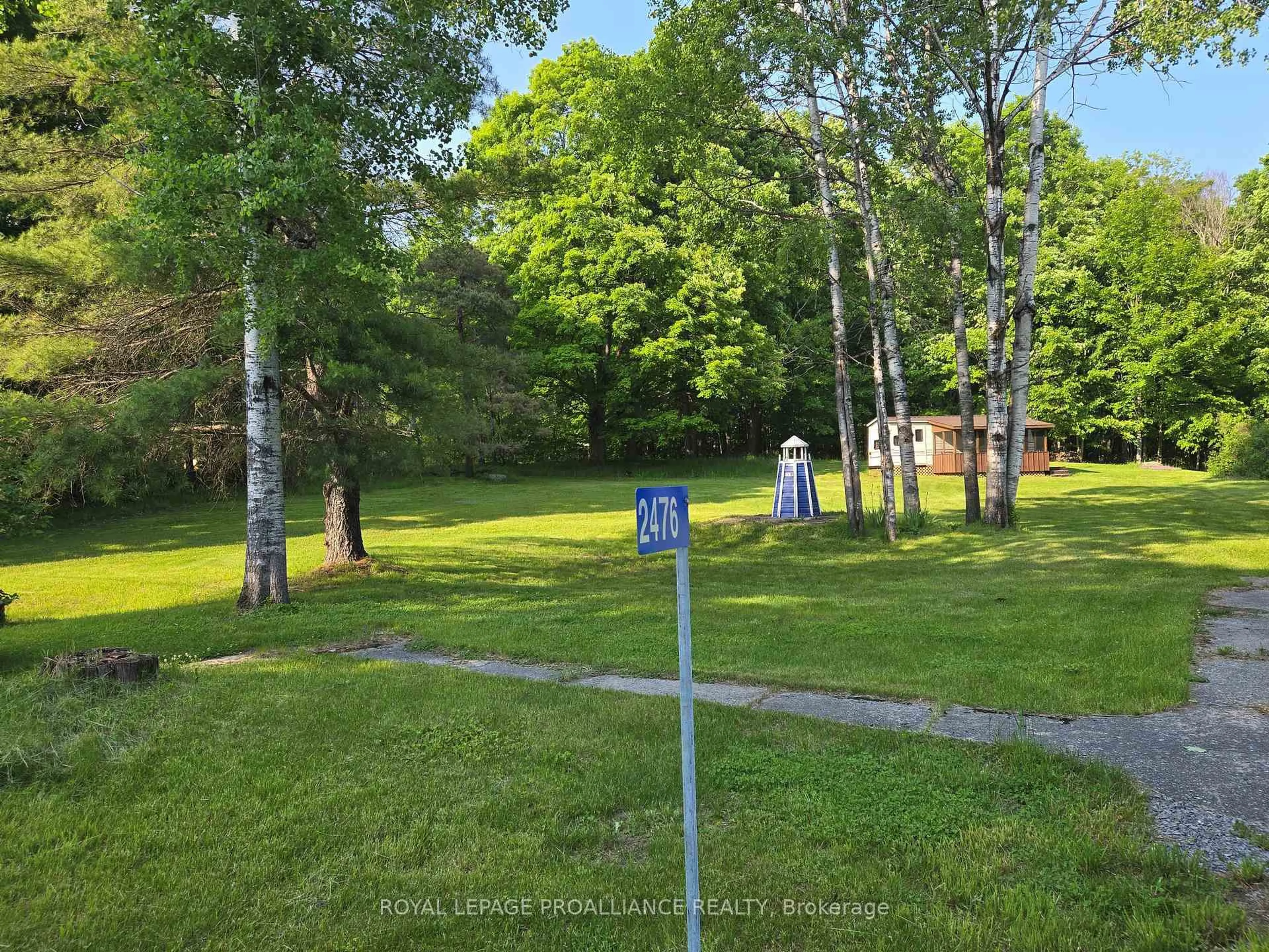 A pic from outside/outdoor area/front of a property/back of a property/a pic from drone, forest/trees view for 2476 Henderson Rd, Arden Ontario K0H 1B0