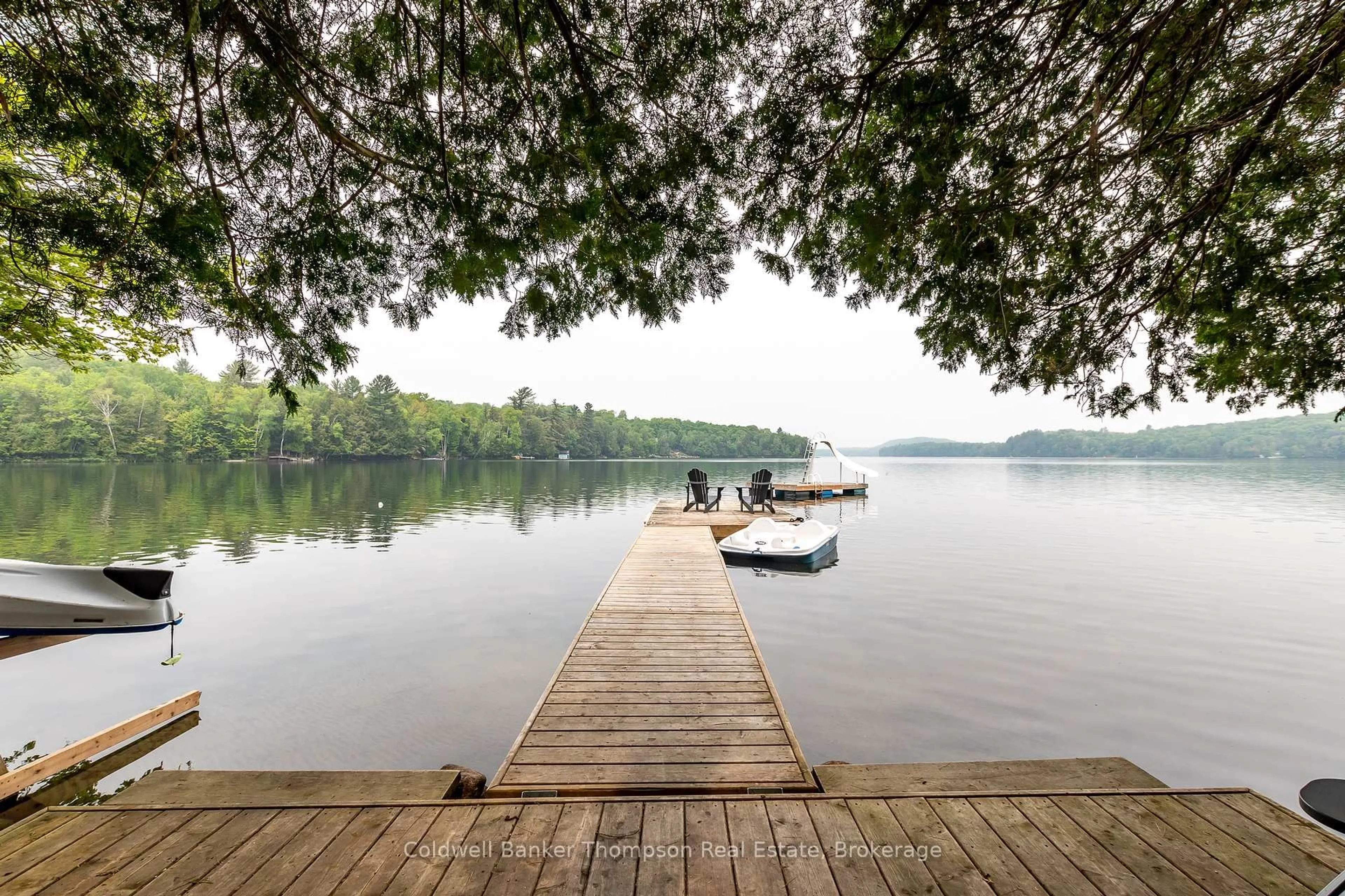 Patio, water/lake/river/ocean view for 879 Three Mile Lake Rd, Armour Ontario P0A 1L0