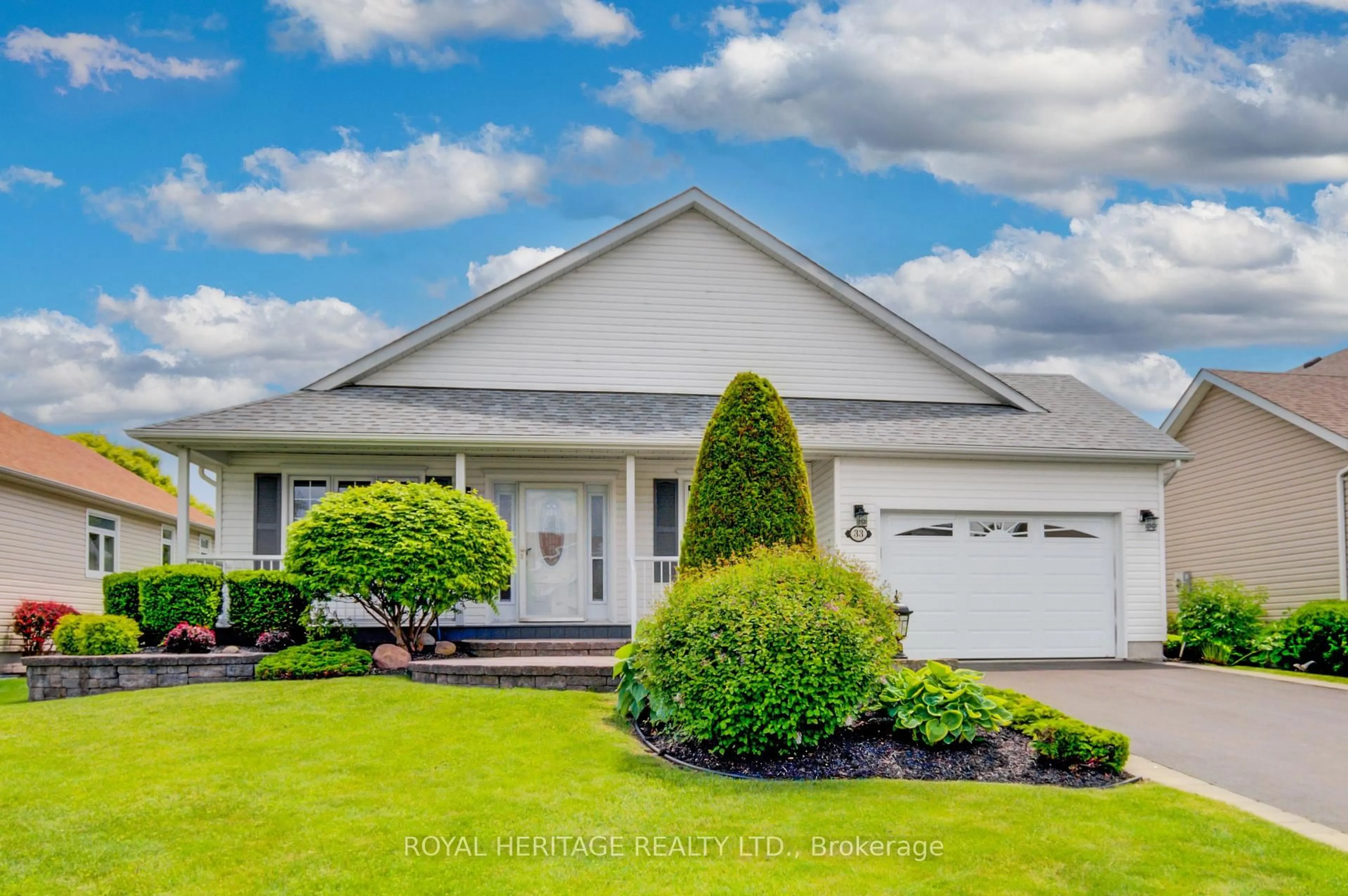 Home with vinyl exterior material, street for 33 Shewman Rd, Brighton Ontario K0K 1H0