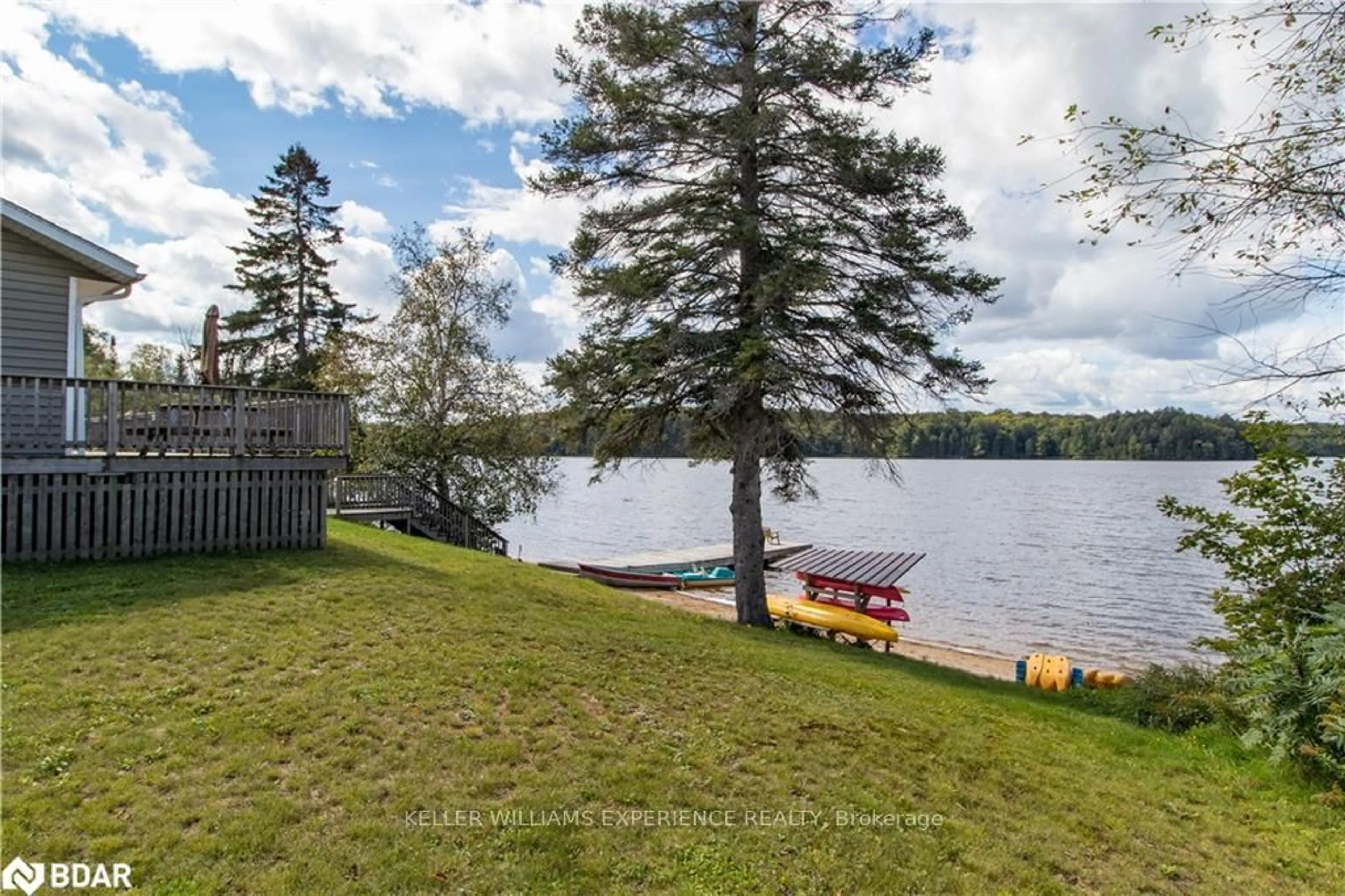 Patio, water/lake/river/ocean view for 106 Johnston Rd, Magnetawan Ontario P0A 1P0