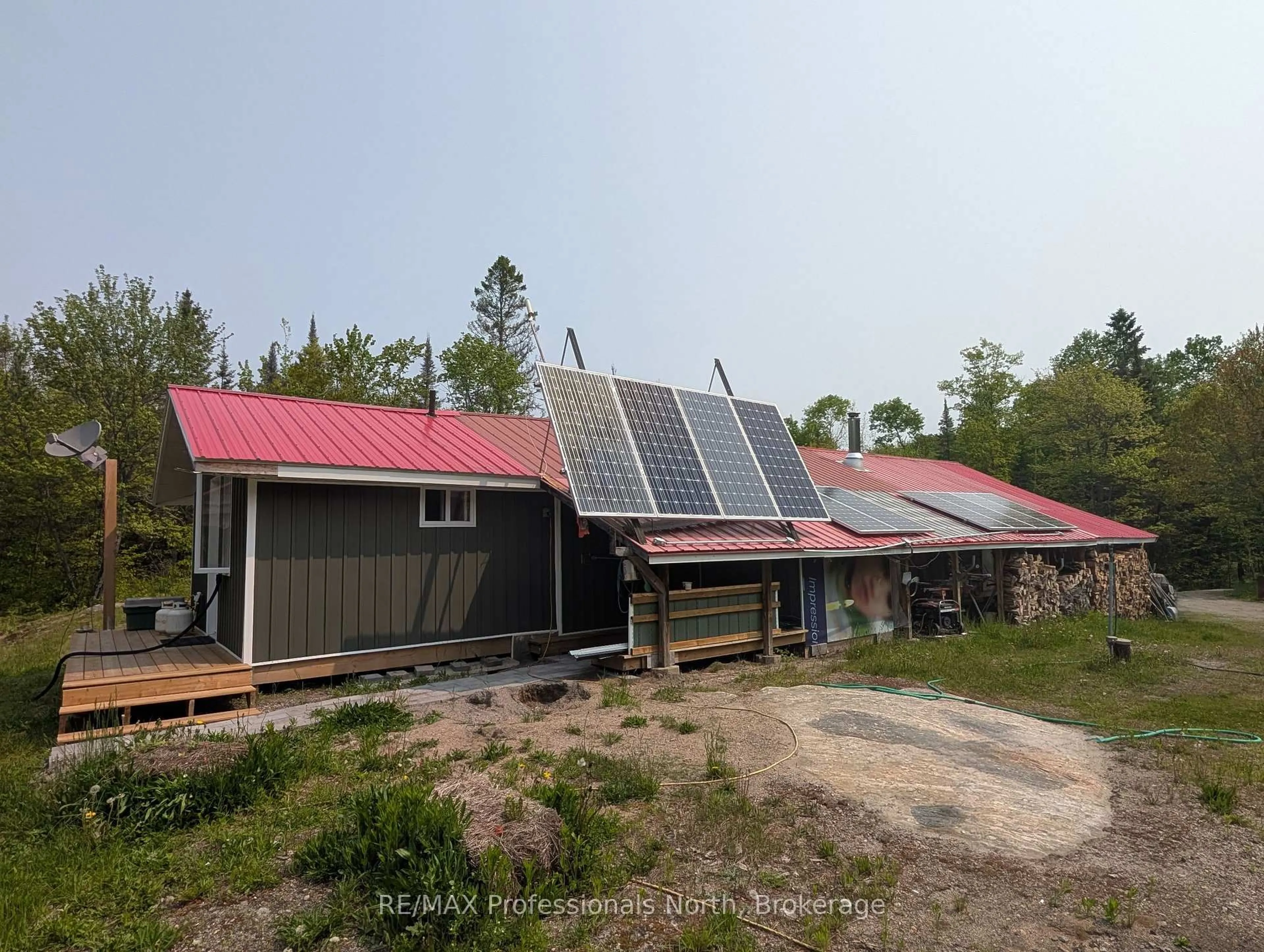 A pic from outside/outdoor area/front of a property/back of a property/a pic from drone, building for 1408 Pearceley Rd, Parry Sound Remote Area Ontario P0A 1Z0