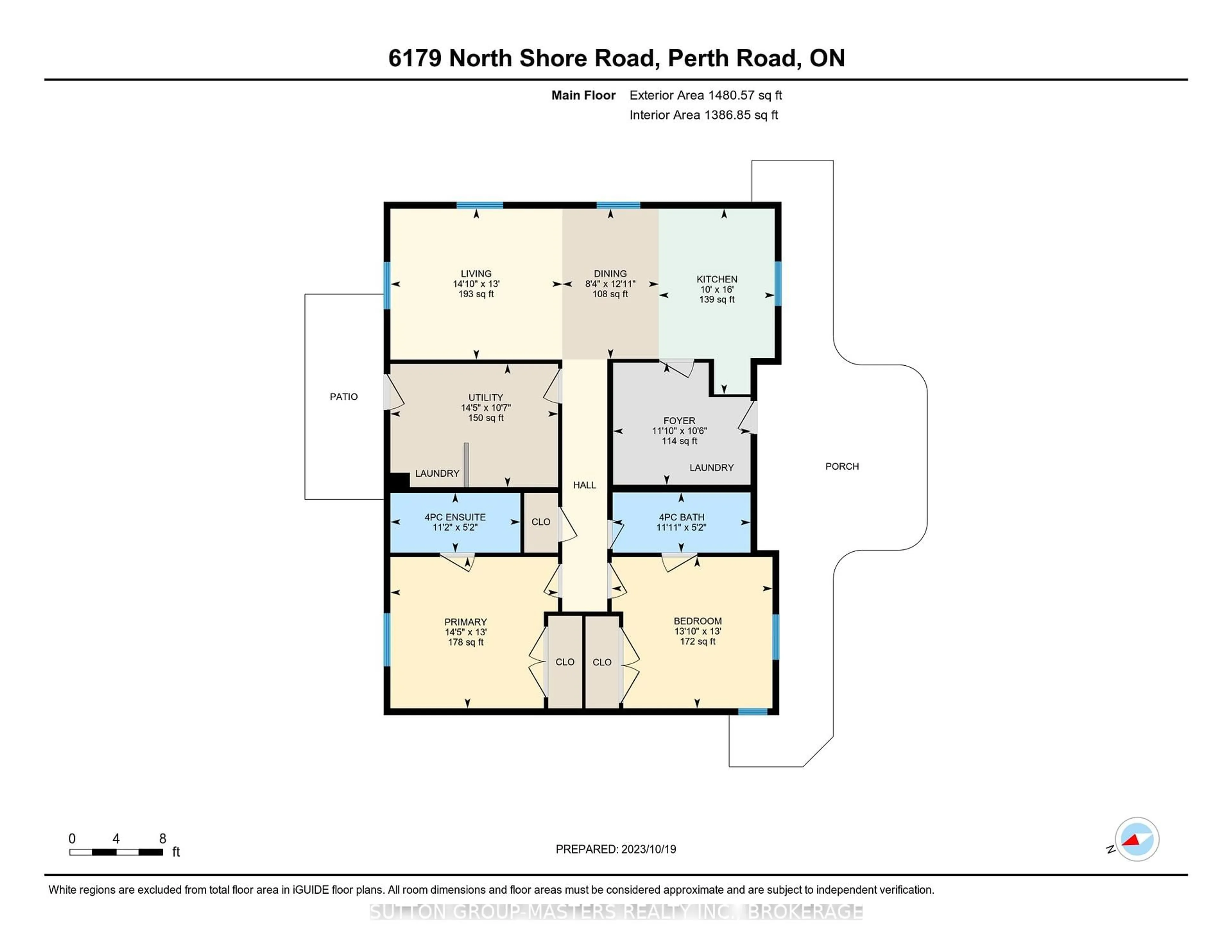 Floor plan for 6179 NORTH SHORE Rd, Perth Road Ontario K0H 2L0