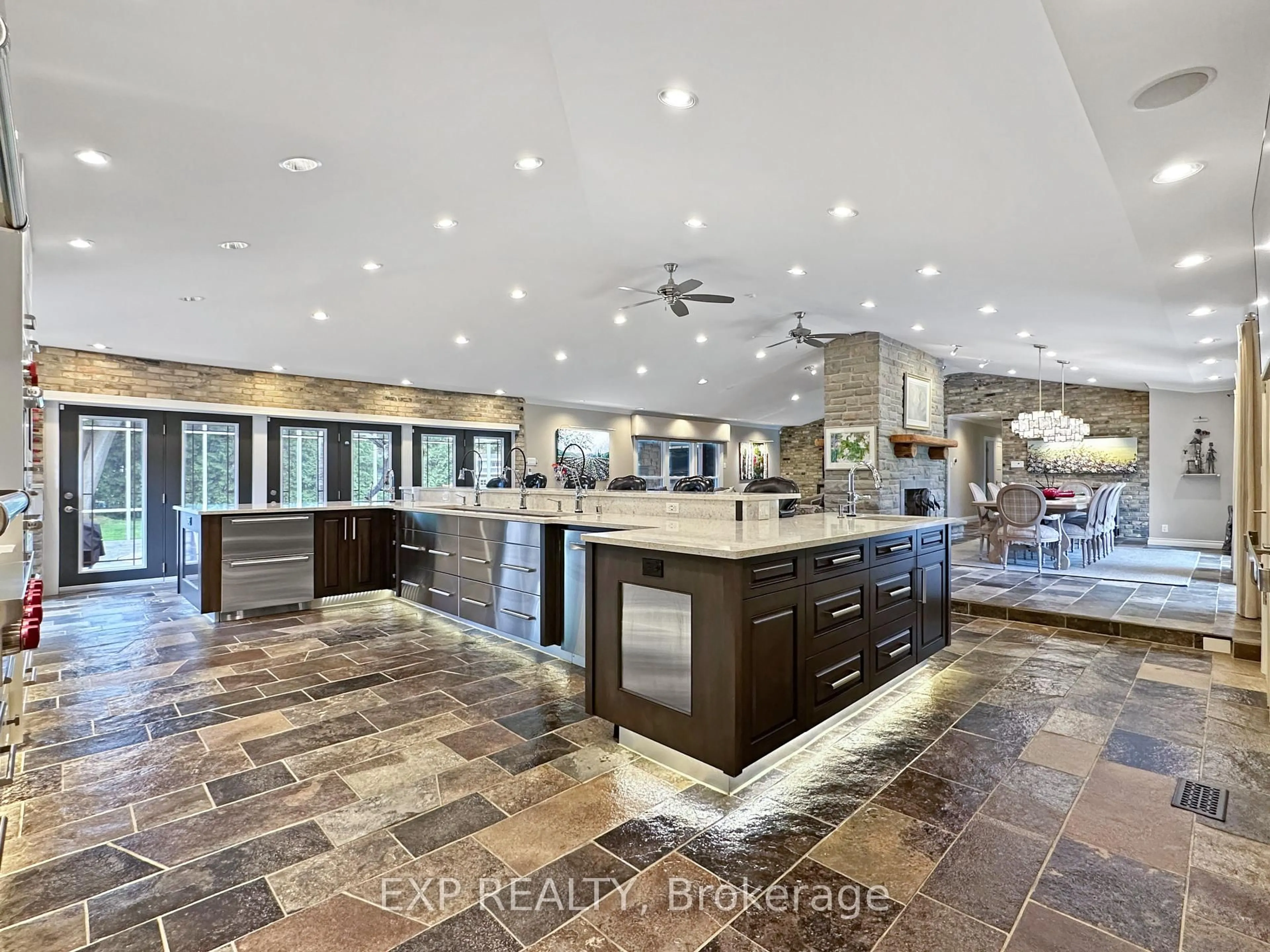 Open concept kitchen, ceramic/tile floor for 1511 Geary Ave, London North Ontario N5X 1G6