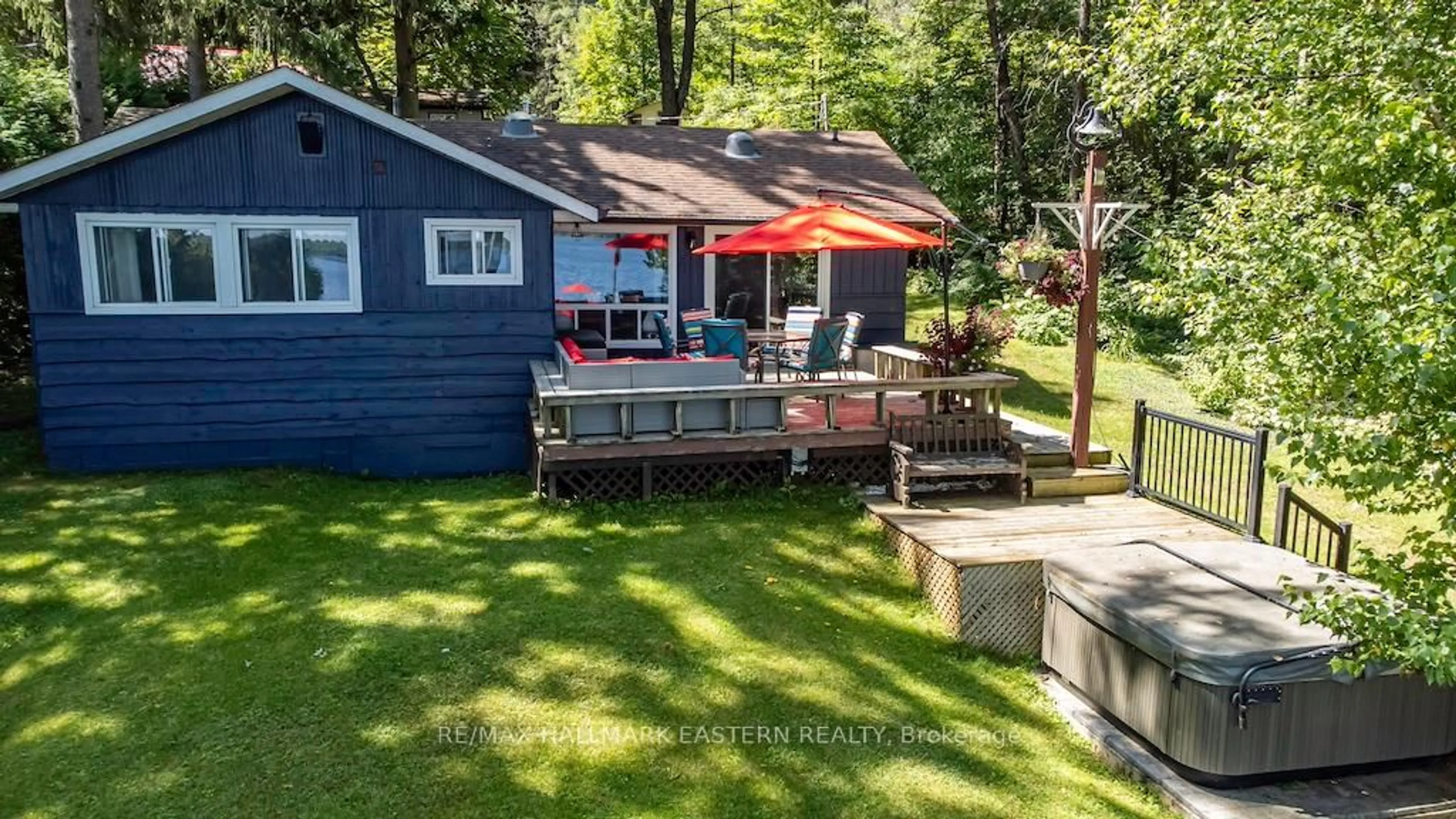 Patio, water/lake/river/ocean view for 26 Manitou Lane, Trent Lakes Ontario K0M 1A0