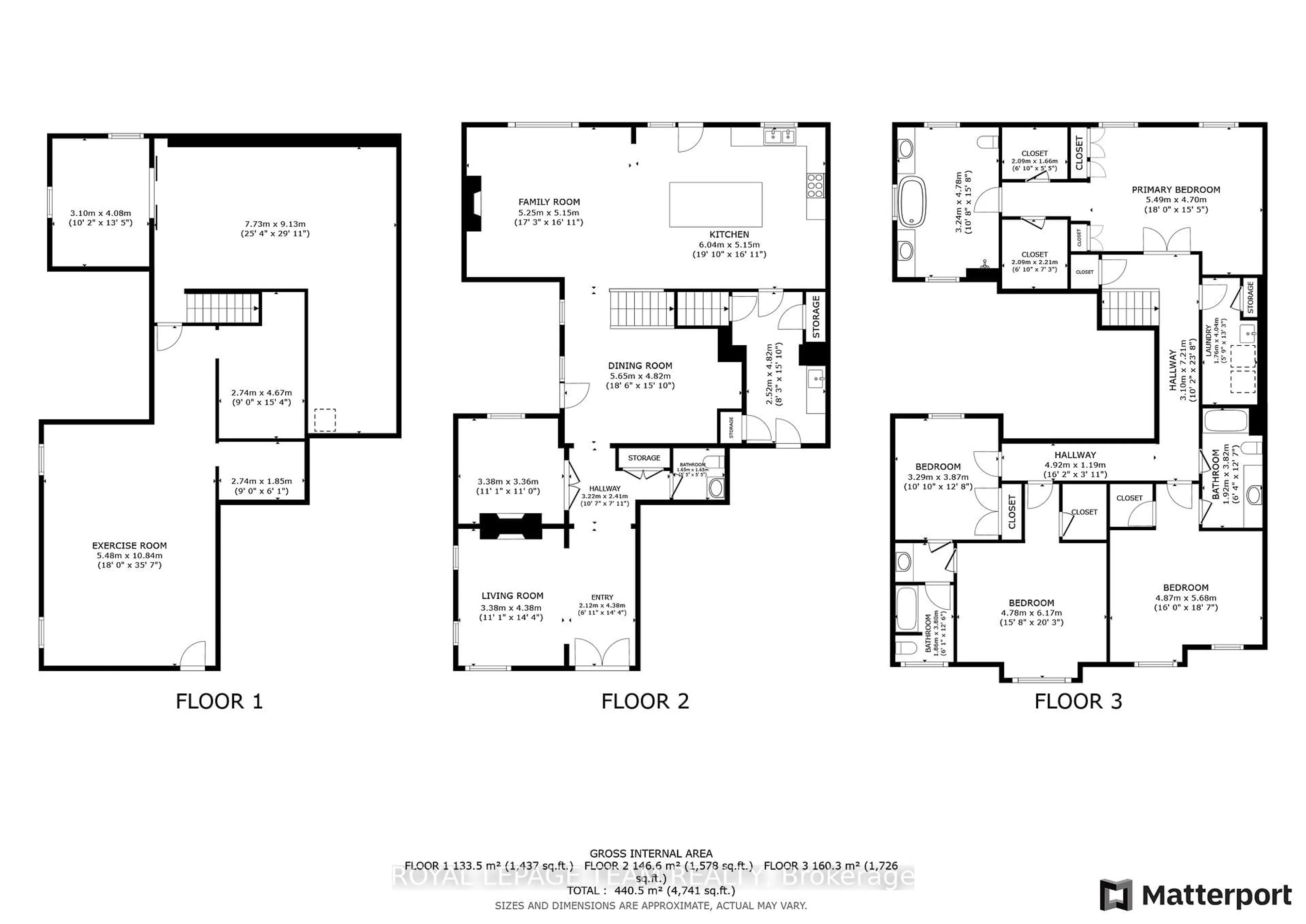 Floor plan for 741 Campolina Way, Ottawa Ontario K2S 0Y2