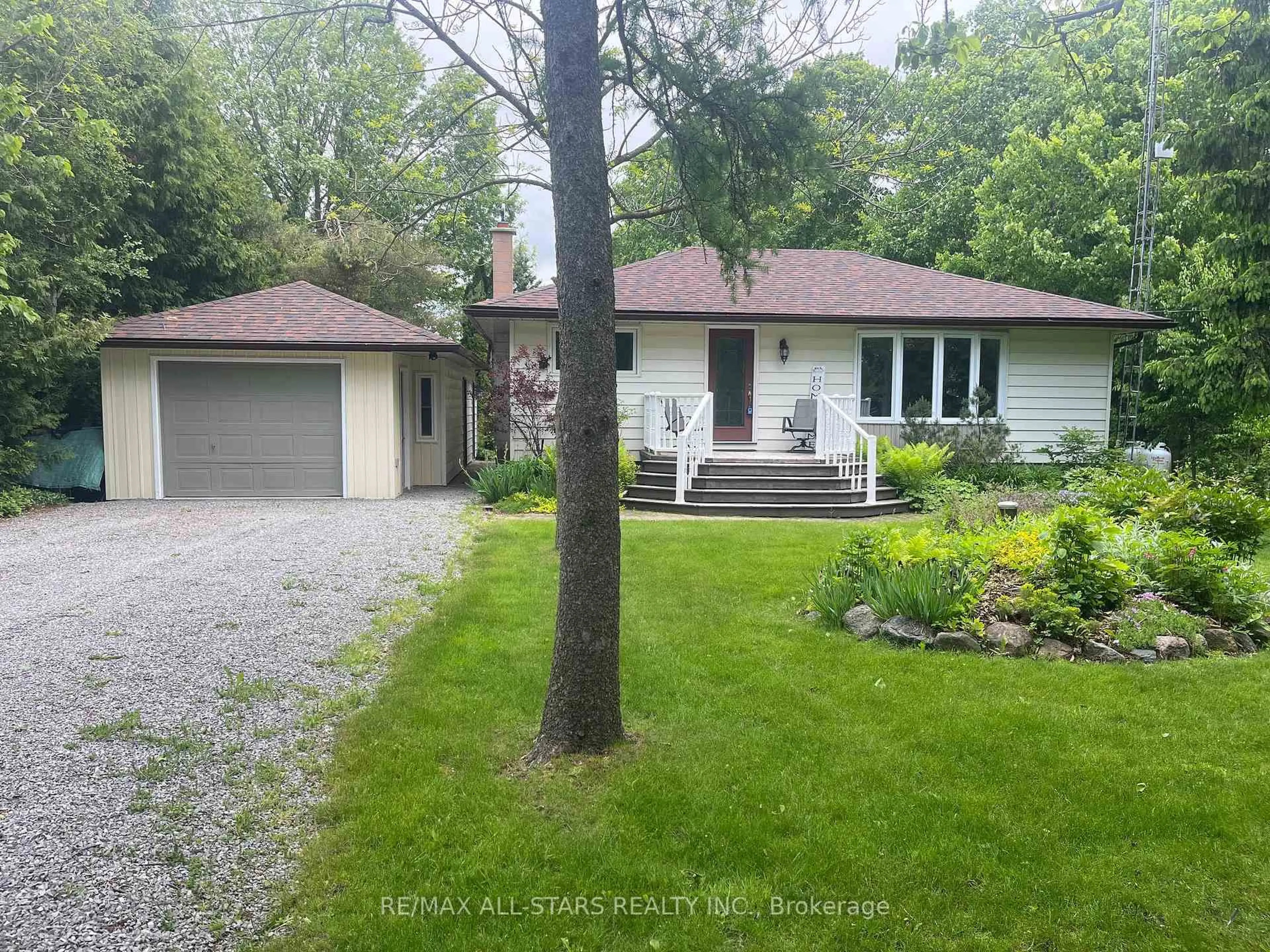 A pic from outside/outdoor area/front of a property/back of a property/a pic from drone, street for 690 Post Rd, Kawartha Lakes Ontario K0L 2X0