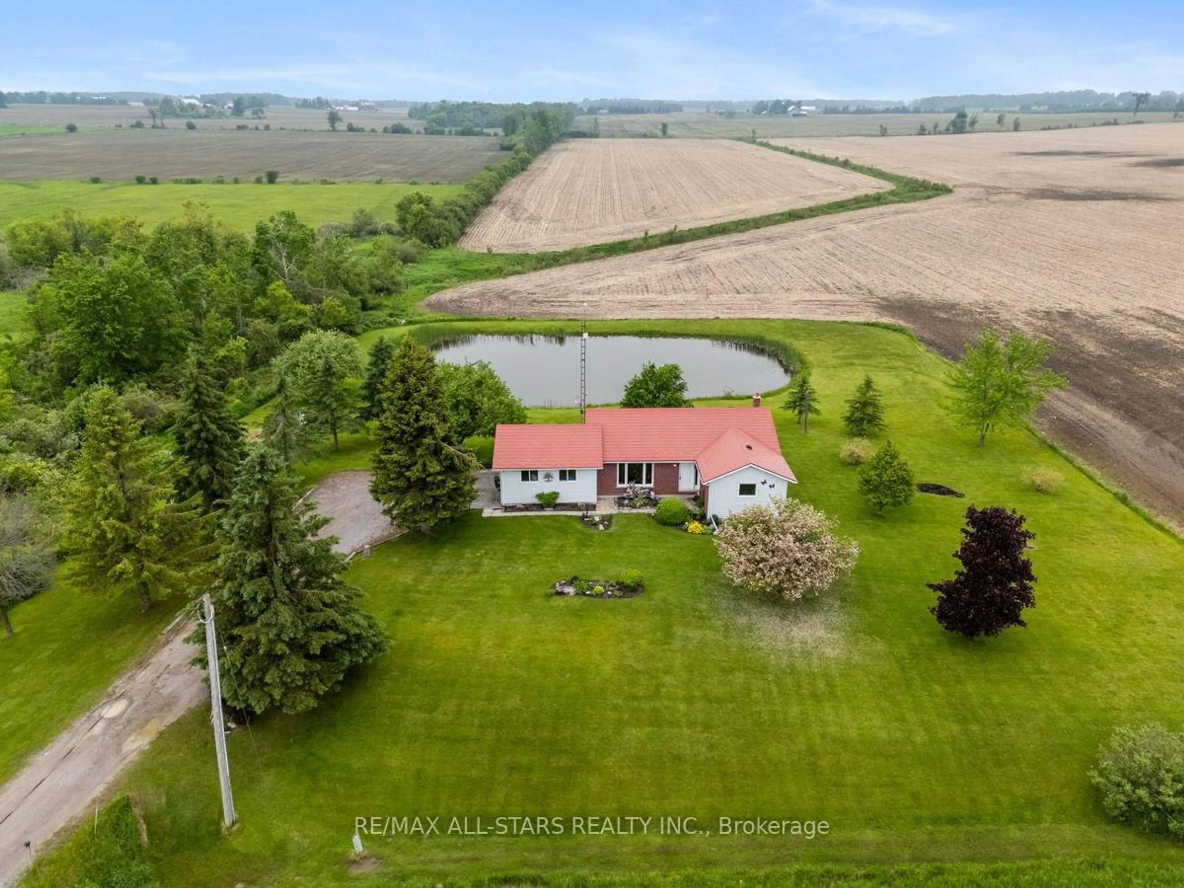 A pic from outside/outdoor area/front of a property/back of a property/a pic from drone, water/lake/river/ocean view for 741 Ramsey Rd, Kawartha Lakes Ontario K0M 2C0