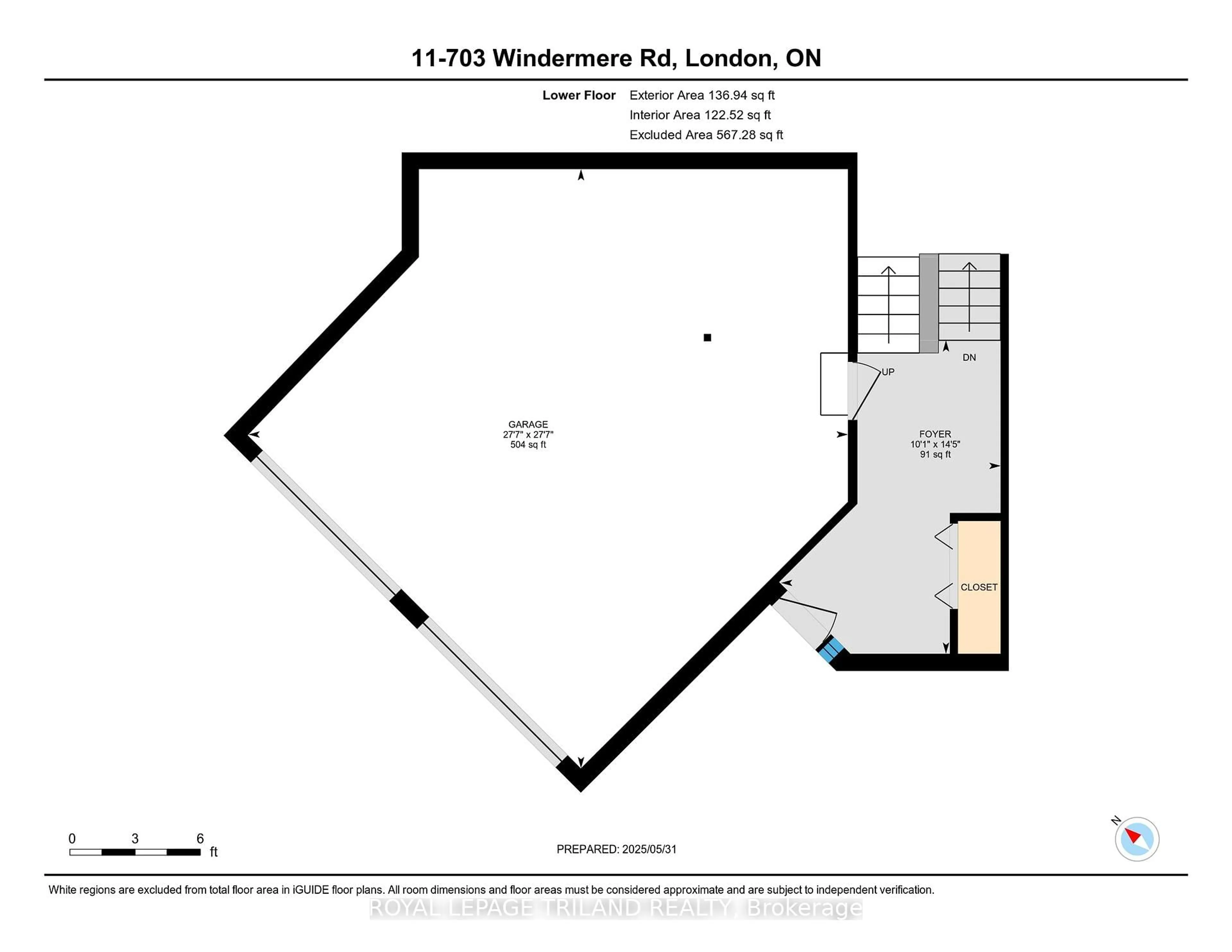 Floor plan for 703 Windermere Rd #11, London North Ontario N5X 2P1